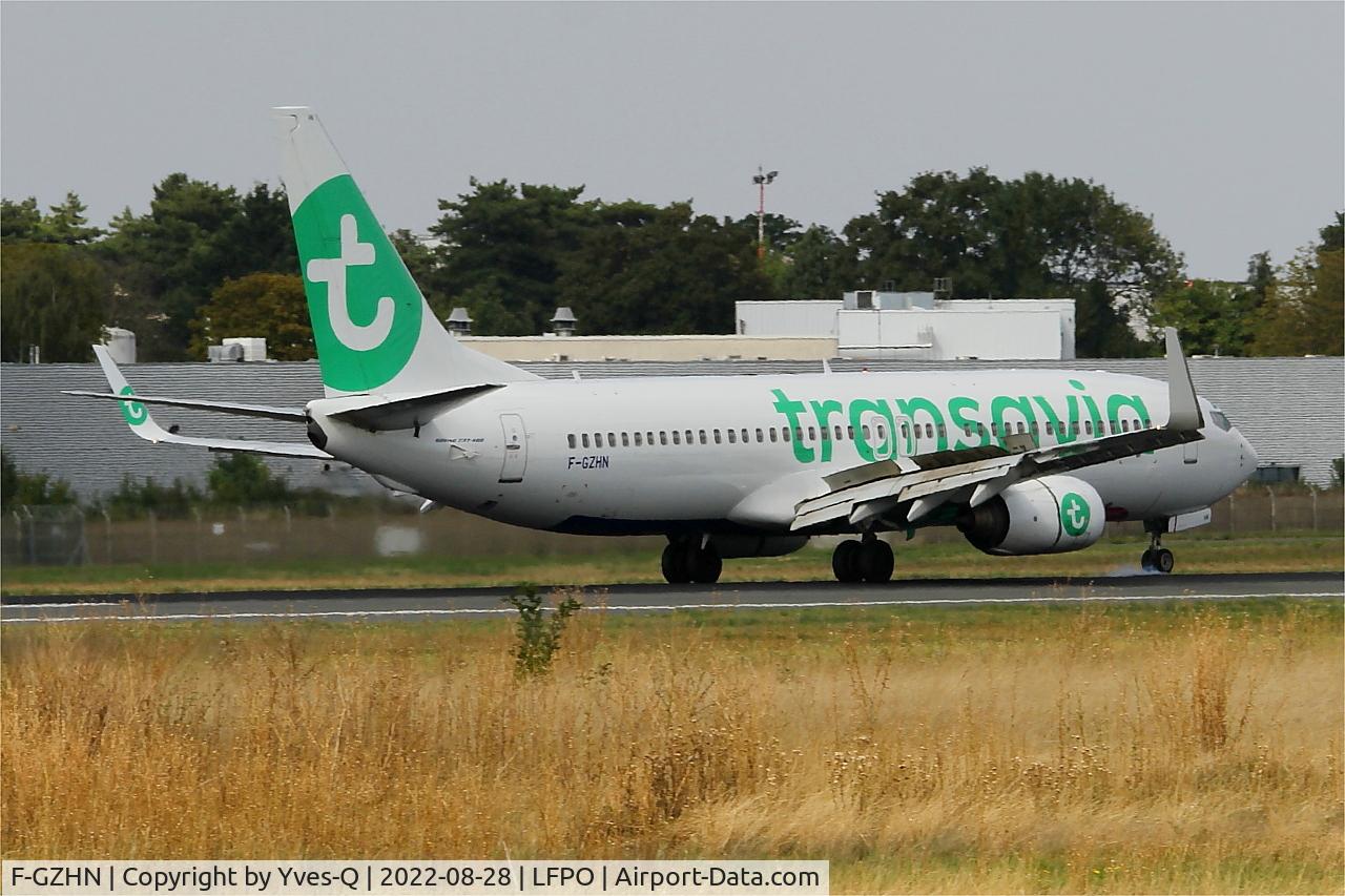 F-GZHN, 1999 Boeing 737-85H C/N 29445, Boeing 737-85H, Reverse thrust landing rwy 06, Paris-Orly airport (LFPO-ORY)