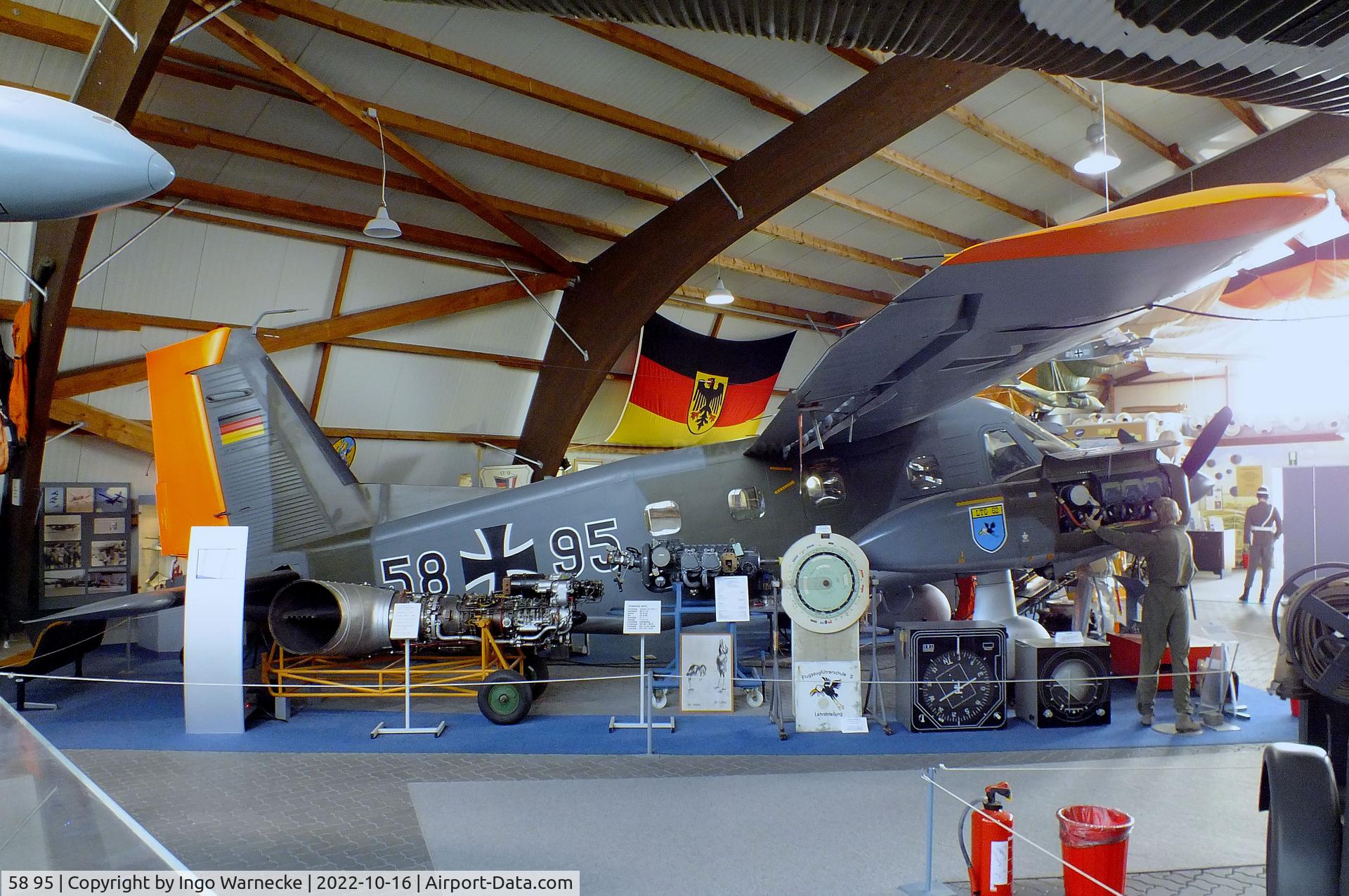 58 95, Dornier Do-28D-2 Skyservant C/N 4170, Dornier Do 28D-2 Skyservant at the Ju52-Halle (Lufttransportmuseum), Wunstorf