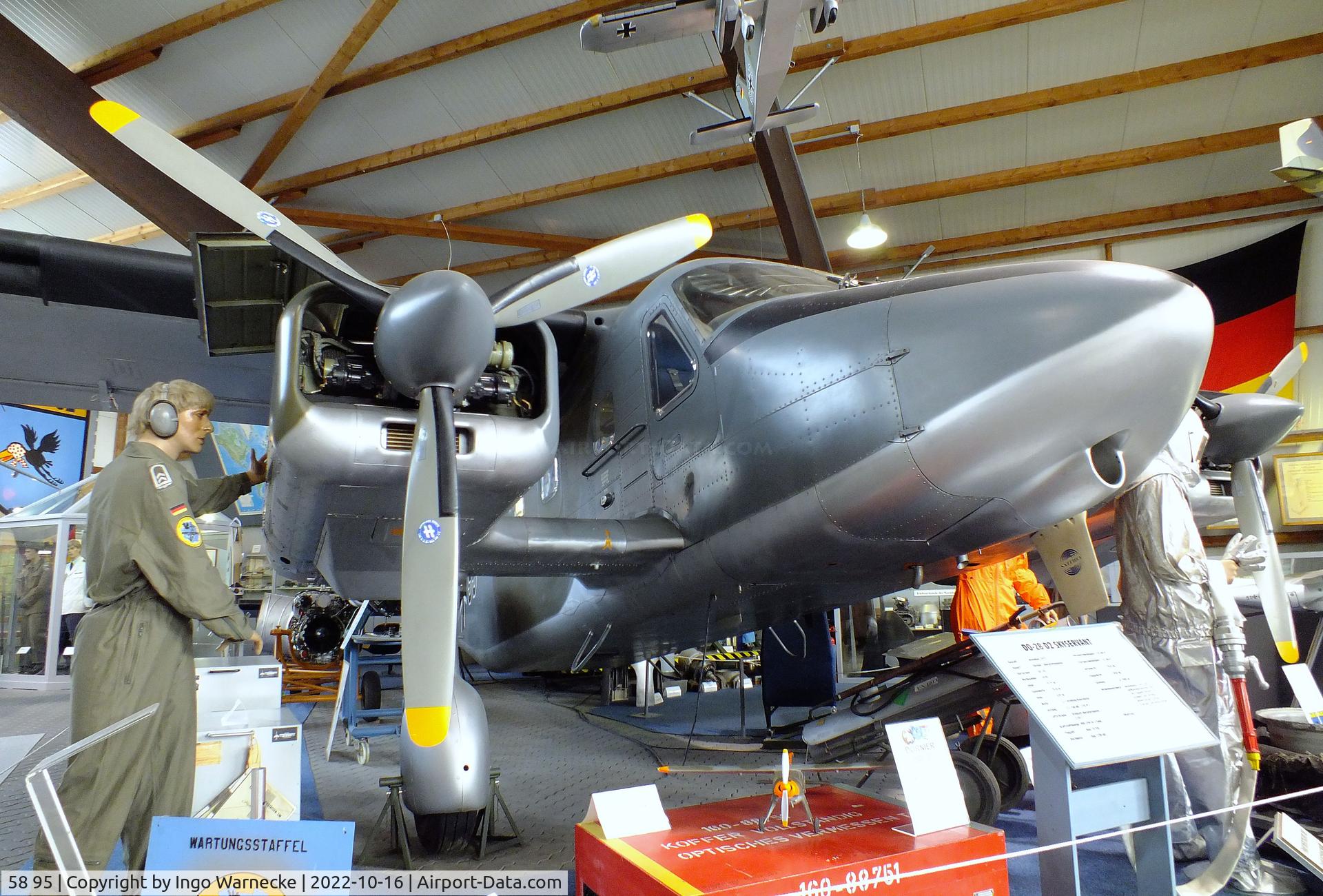 58 95, Dornier Do-28D-2 Skyservant C/N 4170, Dornier Do 28D-2 Skyservant at the Ju52-Halle (Lufttransportmuseum), Wunstorf