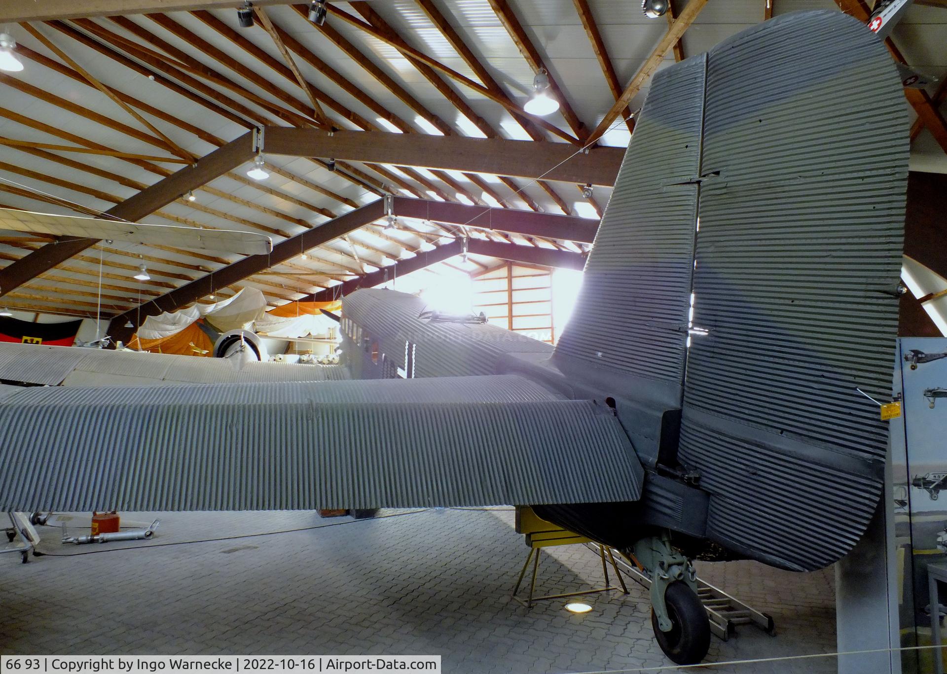 66 93, 1939 Junkers Ju-52/3mg4e C/N 6693, Junkers Ju 52/3m g4e at the Ju52-Halle (Lufttransportmuseum), Wunstorf
