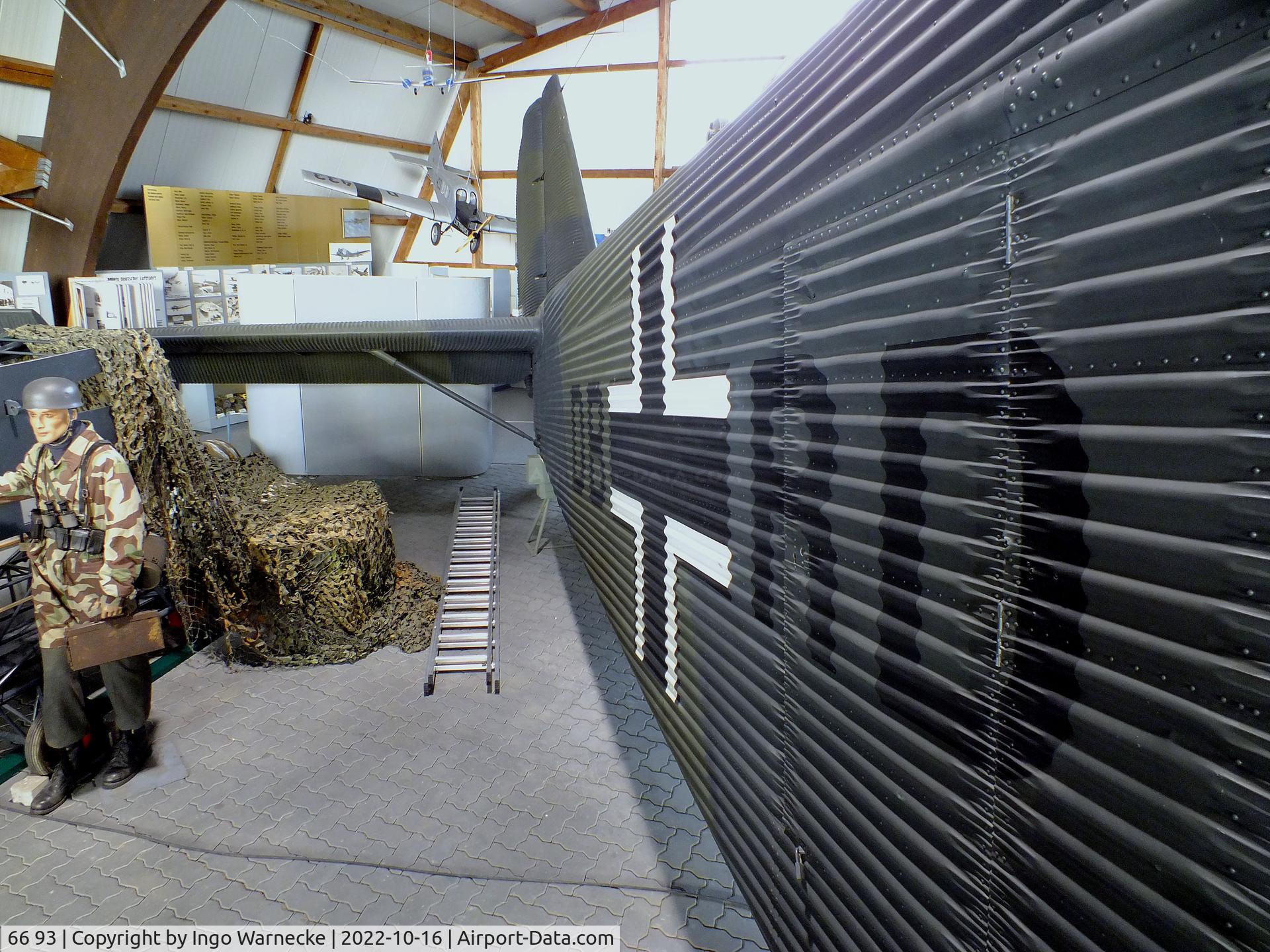 66 93, 1939 Junkers Ju-52/3mg4e C/N 6693, Junkers Ju 52/3m g4e at the Ju52-Halle (Lufttransportmuseum), Wunstorf