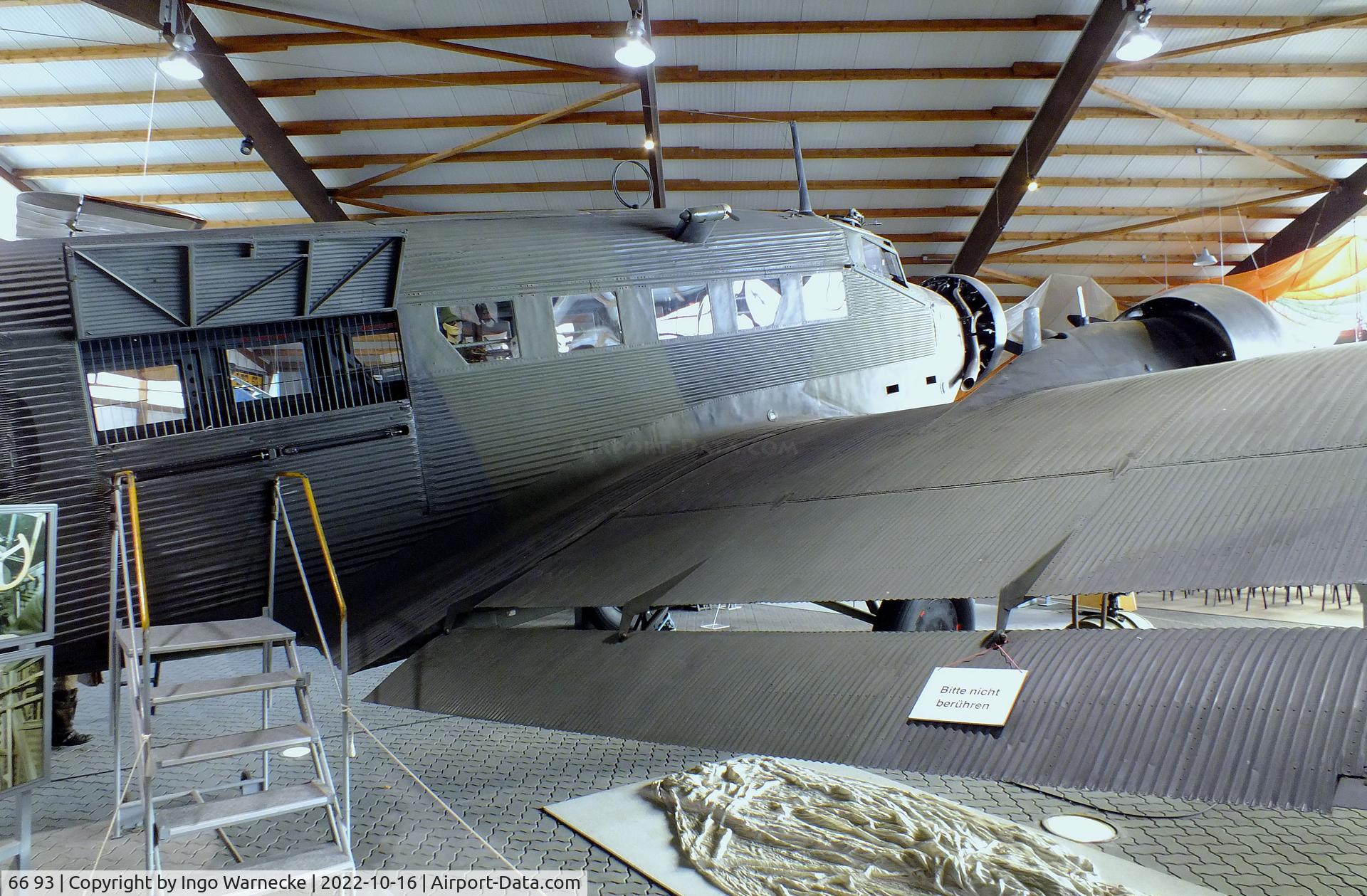 66 93, 1939 Junkers Ju-52/3mg4e C/N 6693, Junkers Ju 52/3m g4e at the Ju52-Halle (Lufttransportmuseum), Wunstorf