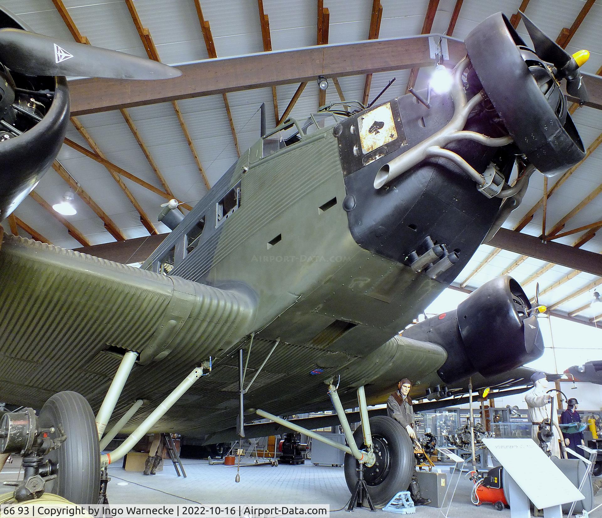 66 93, 1939 Junkers Ju-52/3mg4e C/N 6693, Junkers Ju 52/3m g4e at the Ju52-Halle (Lufttransportmuseum), Wunstorf