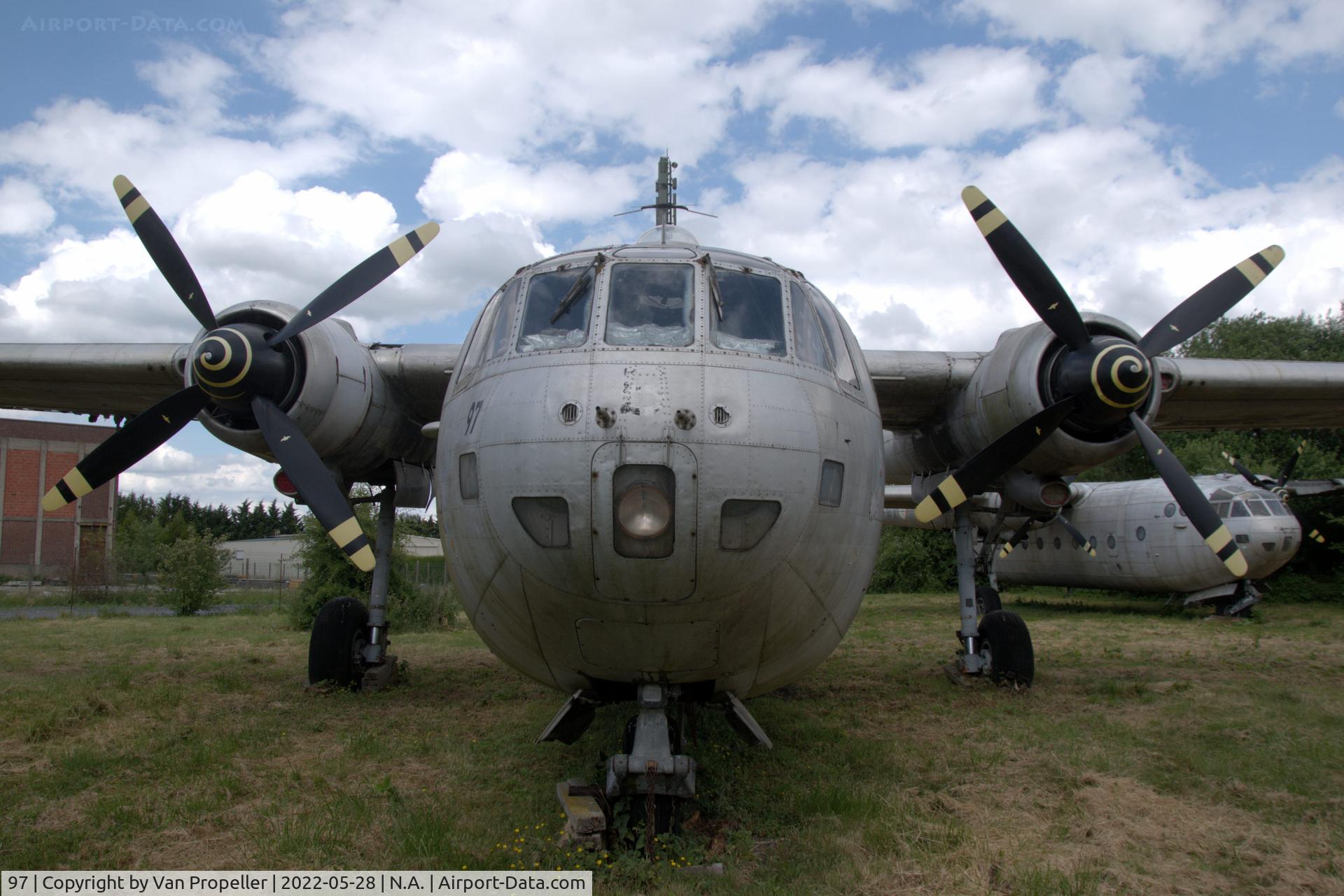 97, Nord N-2501F Noratlas C/N 97, French Air Force Noratlas at the Industrie and Aviation Museum in Albert, France, 2022