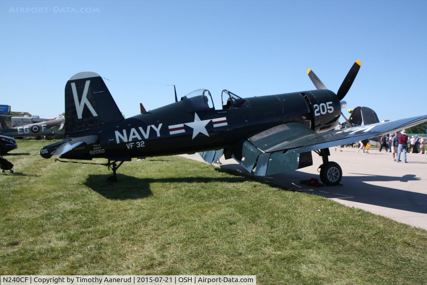 N240CF, 1945 Vought F4U-4 Corsair C/N 9513, 1945 Vought F4U-4 Corsair, c/n: 9513, AirVenture 2015