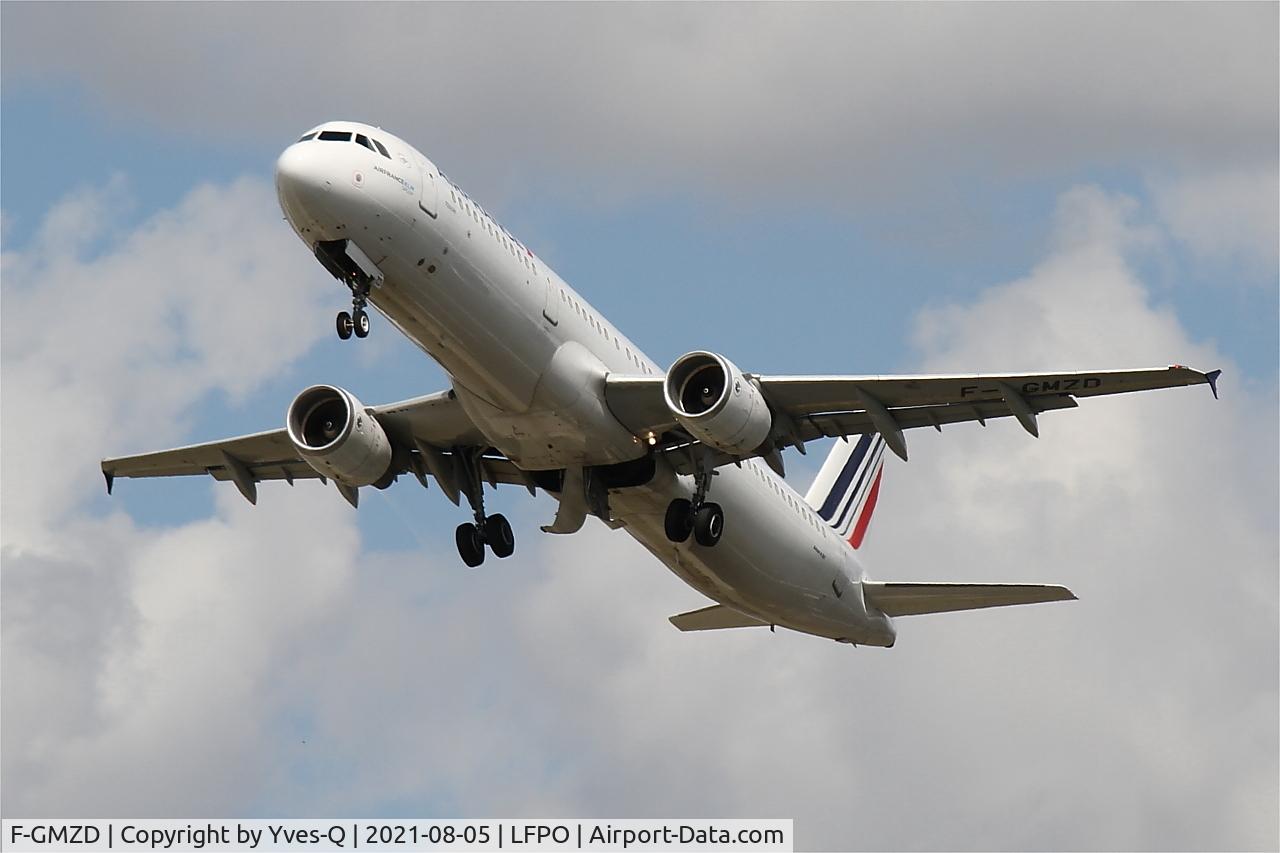 F-GMZD, 1995 Airbus A321-111 C/N 0529, Airbus A321-111, Taking off rwy 24, Paris-Orly airport (LFPO-ORY)