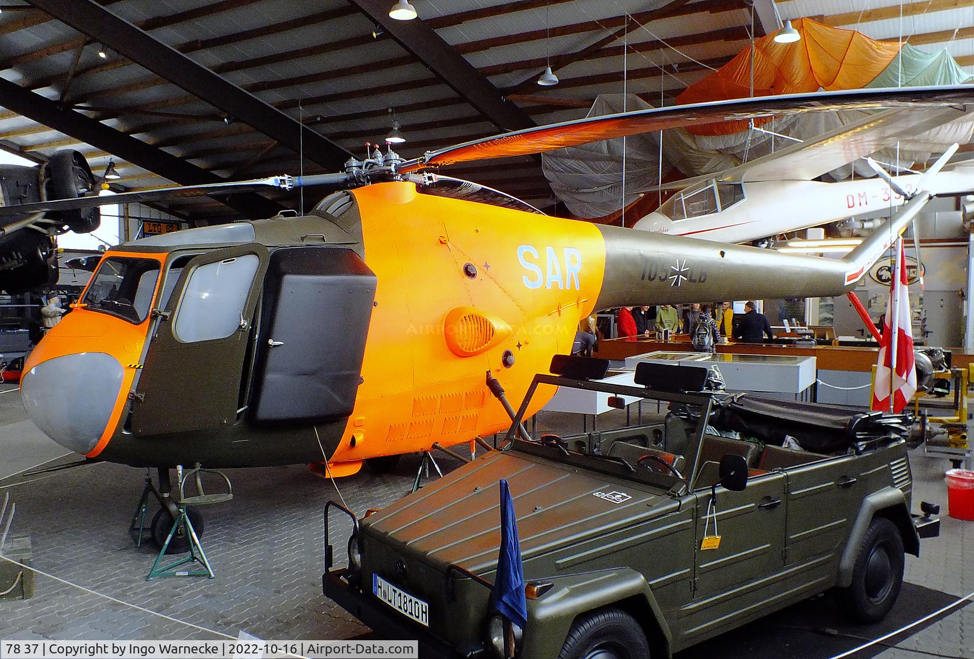 78 37, Bristol 171 Sycamore Mk.52 C/N 13503, Bristol 171 Sycamore Mk52, displayed as LB+105 at the Ju52-Halle (Lufttransportmuseum), Wunstorf
