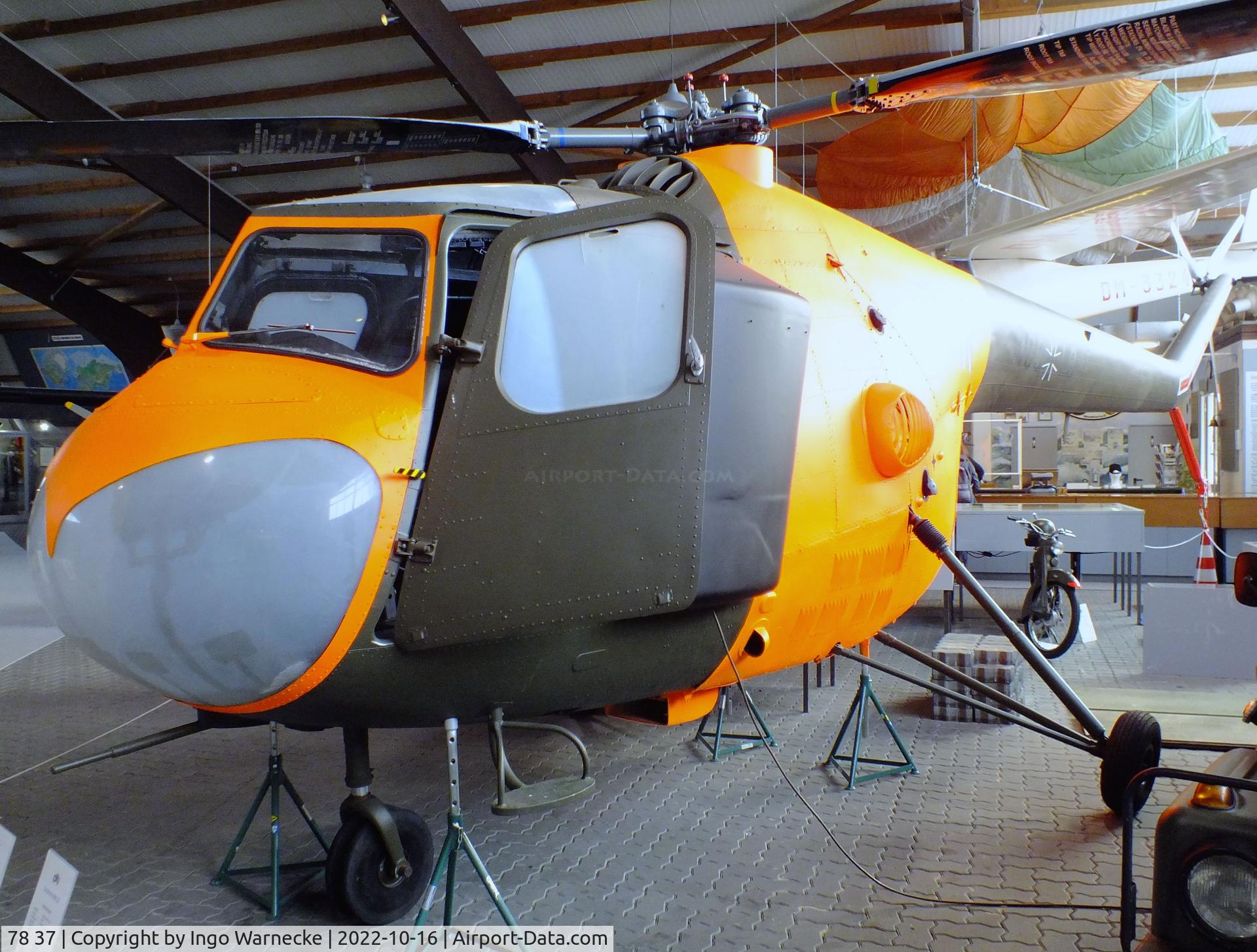 78 37, Bristol 171 Sycamore Mk.52 C/N 13503, Bristol 171 Sycamore Mk52, displayed as LB+105 at the Ju52-Halle (Lufttransportmuseum), Wunstorf