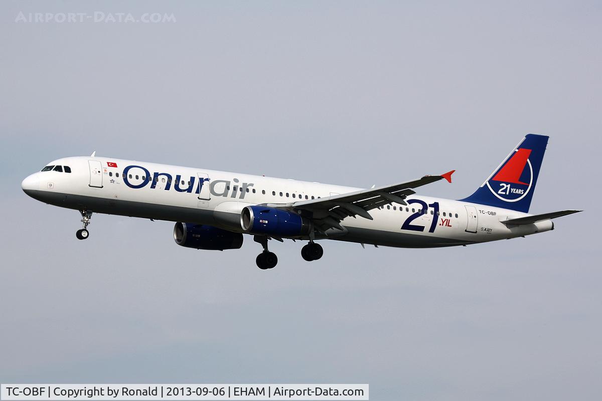 TC-OBF, 1999 Airbus A321-131 C/N 963, at spl