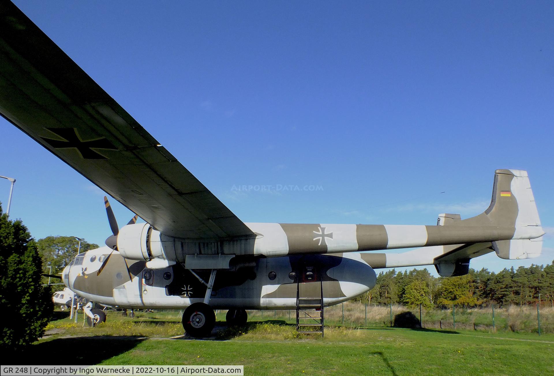 GR 248, Nord N-2501F Noratlas C/N 66, Nord N.2501F Noratlas (from the French Air Force, original tail number 66) at the Ju52-Halle (Lufttransportmuseum), Wunstorf