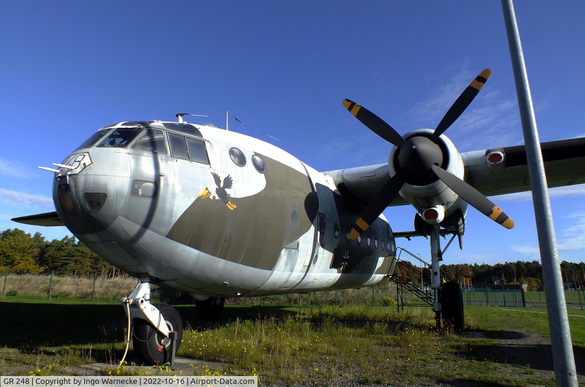 GR 248, Nord N-2501F Noratlas C/N 66, Nord N.2501F Noratlas (from the French Air Force, original tail number 66) at the Ju52-Halle (Lufttransportmuseum), Wunstorf