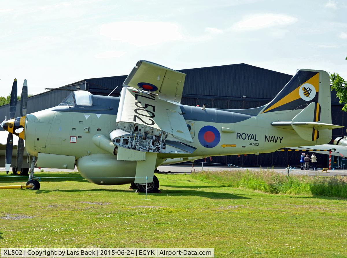 XL502, 1961 Fairey Gannet AEW.3 C/N F9461, Display