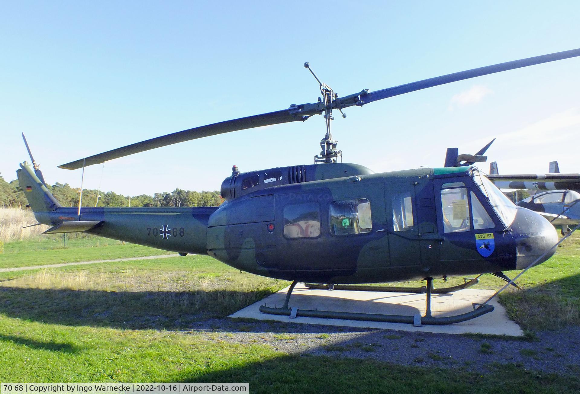 70 68, Bell (Dornier) UH-1D Iroquois (205) C/N 8128, Bell (Dornier) UH-1D Iroquois at the Ju52-Halle (Lufttransportmuseum), Wunstorf