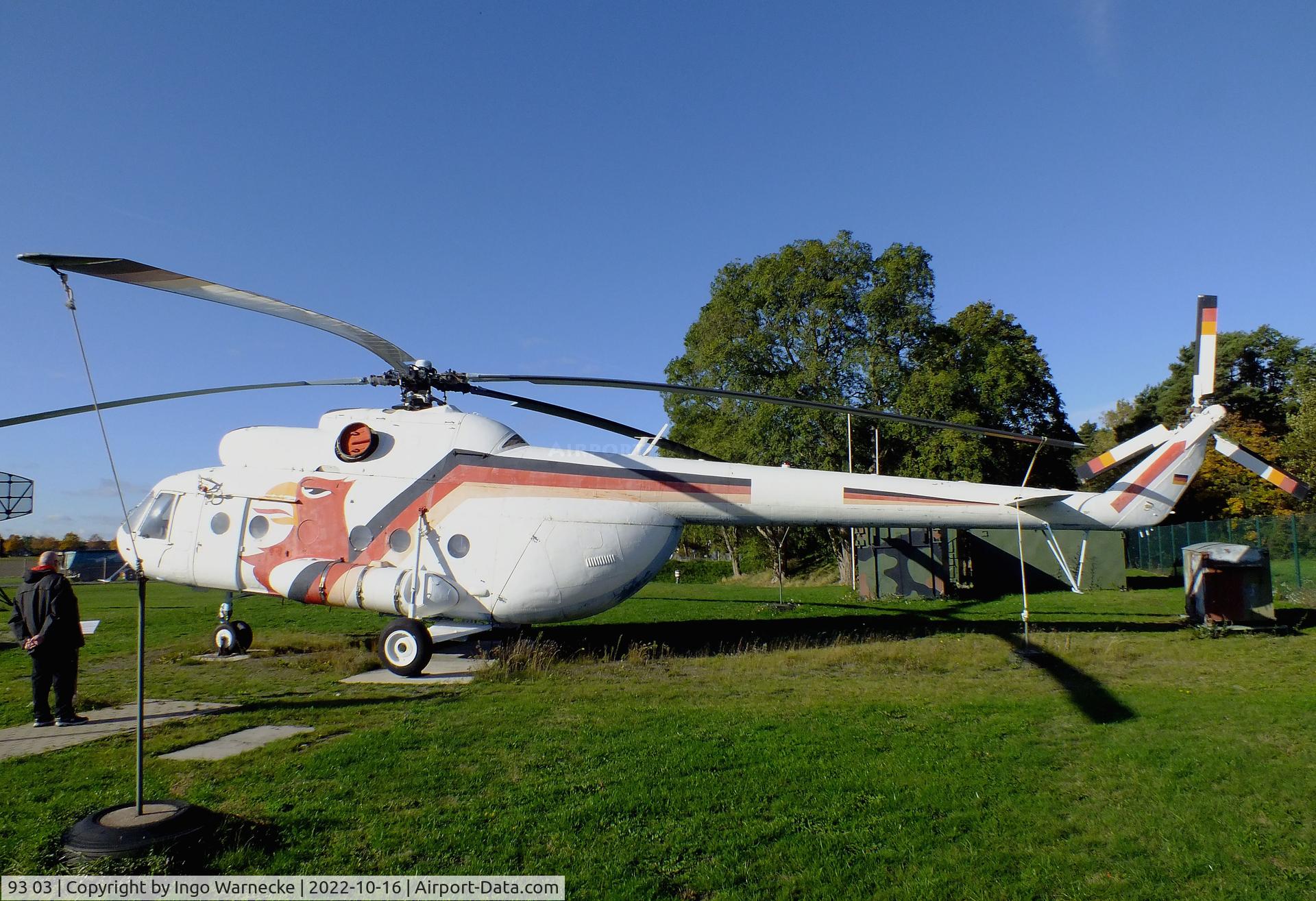 93 03, Mil Mi-8T Hip C/N 10511, Mil Mi-8T HIP in 'Luftwaffe Fly-Out' special colours at the Ju52-Halle (Lufttransportmuseum), Wunstorf