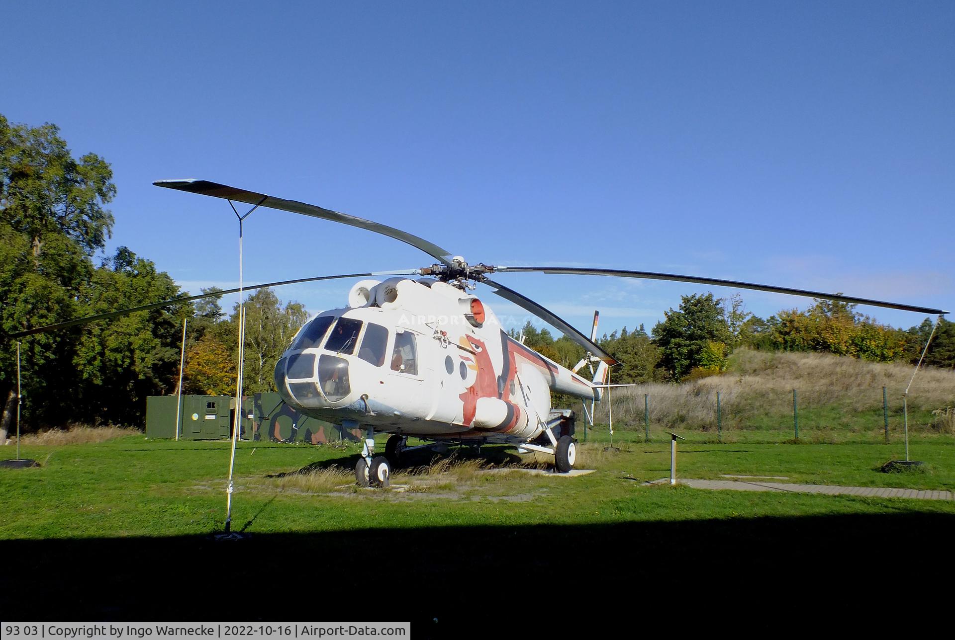 93 03, Mil Mi-8T Hip C/N 10511, Mil Mi-8T HIP in 'Luftwaffe Fly-Out' special colours at the Ju52-Halle (Lufttransportmuseum), Wunstorf