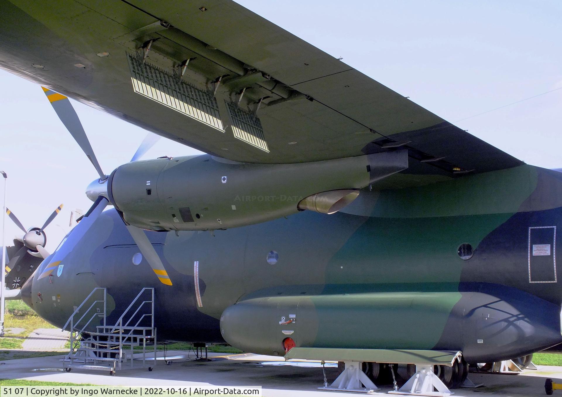 51 07, Transall C-160D C/N D144, Transall C-160D at the Ju52-Halle (Lufttransportmuseum), Wunstorf
