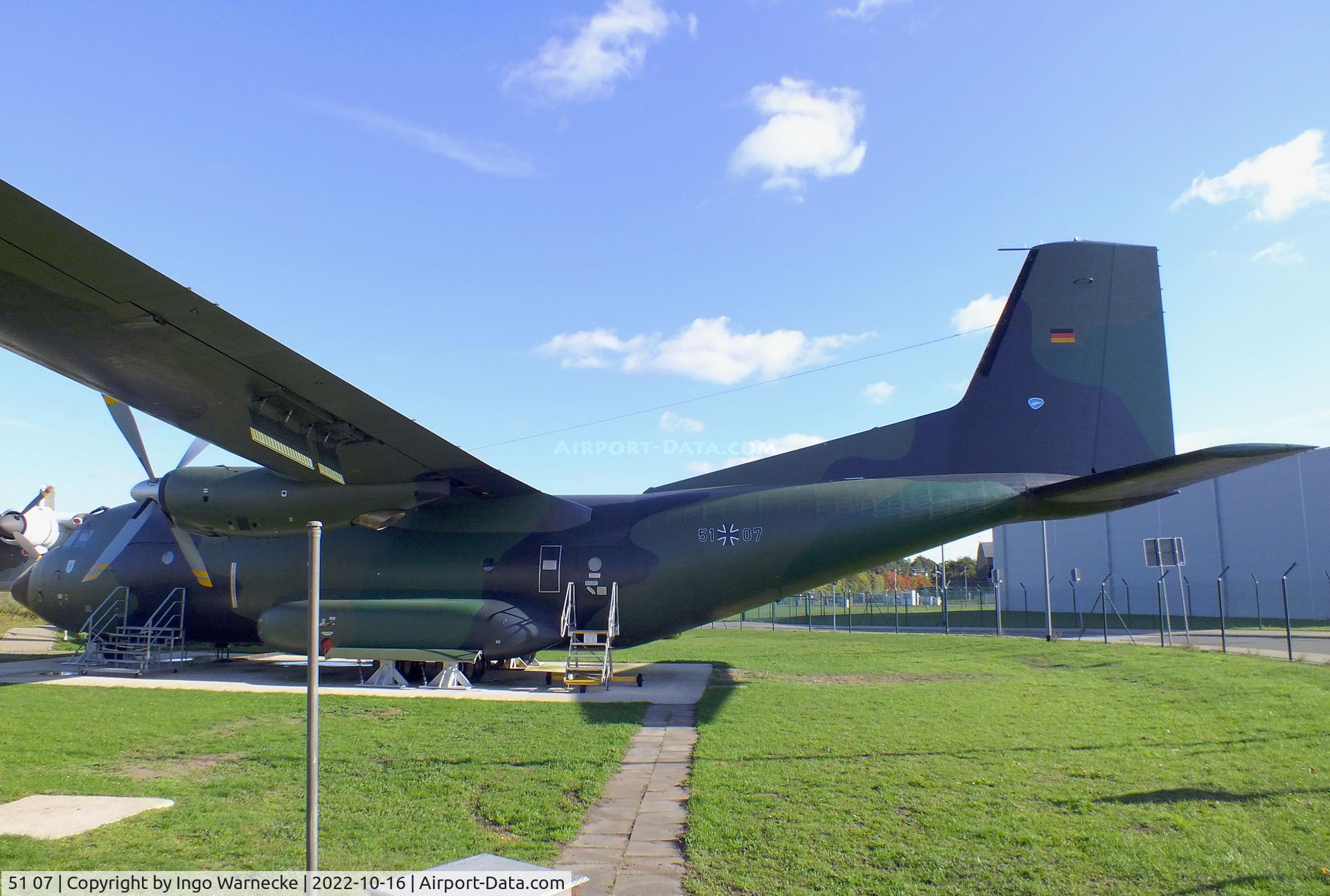 51 07, Transall C-160D C/N D144, Transall C-160D at the Ju52-Halle (Lufttransportmuseum), Wunstorf