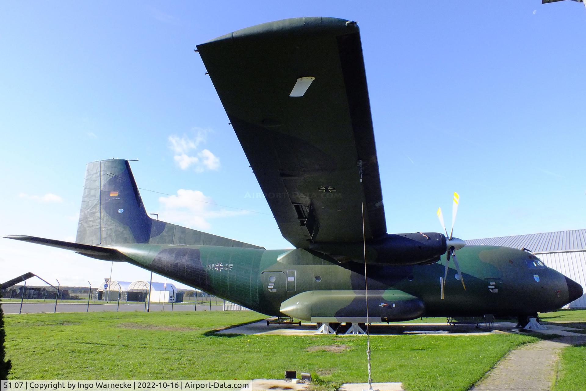 51 07, Transall C-160D C/N D144, Transall C-160D at the Ju52-Halle (Lufttransportmuseum), Wunstorf