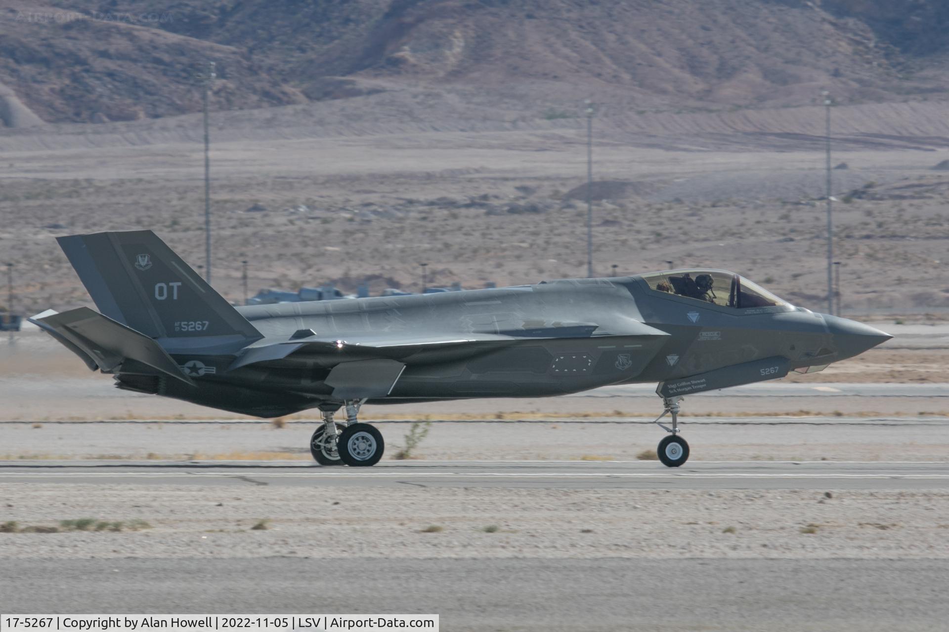 17-5267, Lockheed Martin F-35A Lightning II C/N AF-209, Rolling out on recovery after the Combined Arms Demo at Aviation Nation 2022