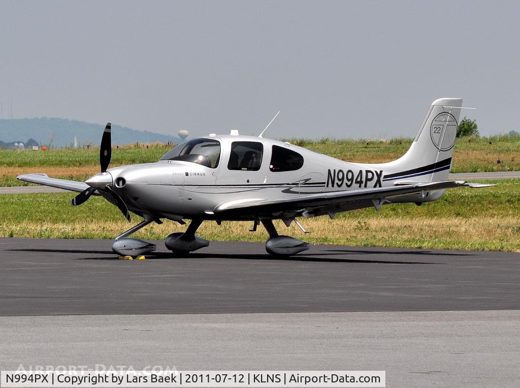 N994PX, 2011 Cirrus SR22T C/N 0080, Parked