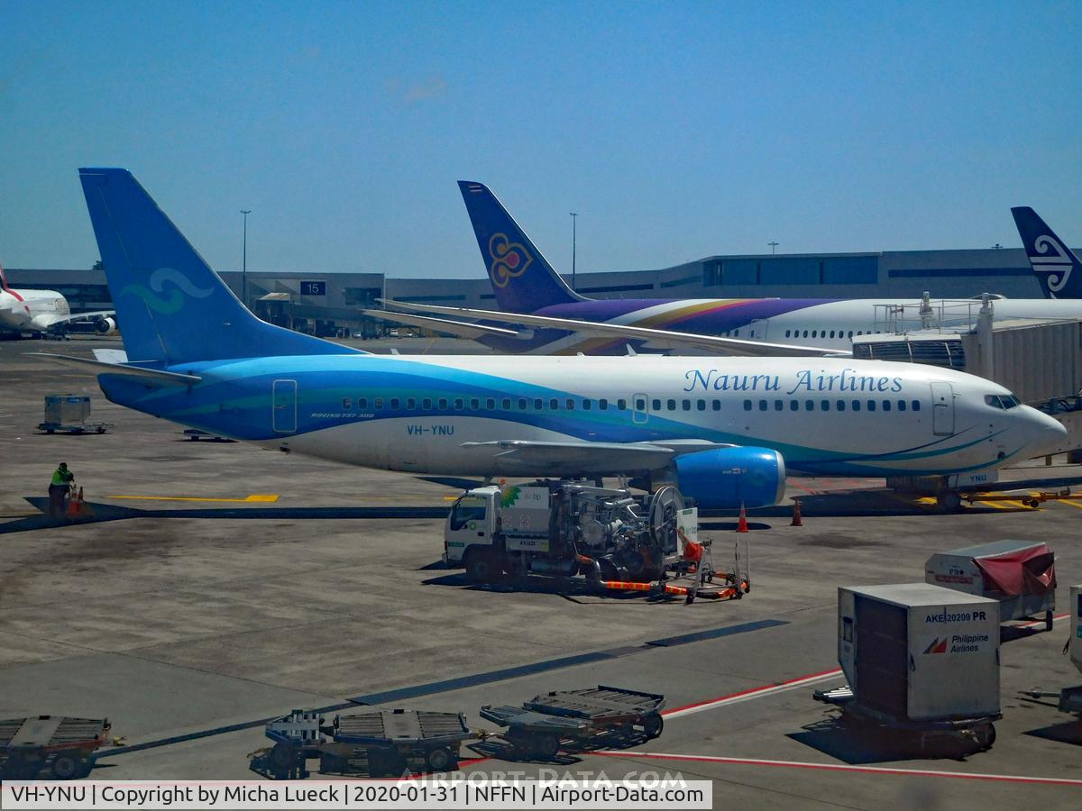 VH-YNU, 1999 Boeing 737-319 C/N 25607, At Nadi