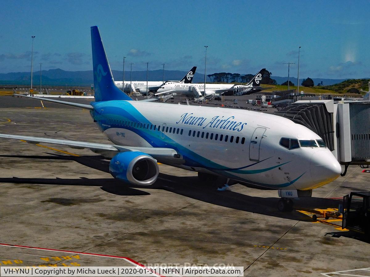 VH-YNU, 1999 Boeing 737-319 C/N 25607, At Nadi
