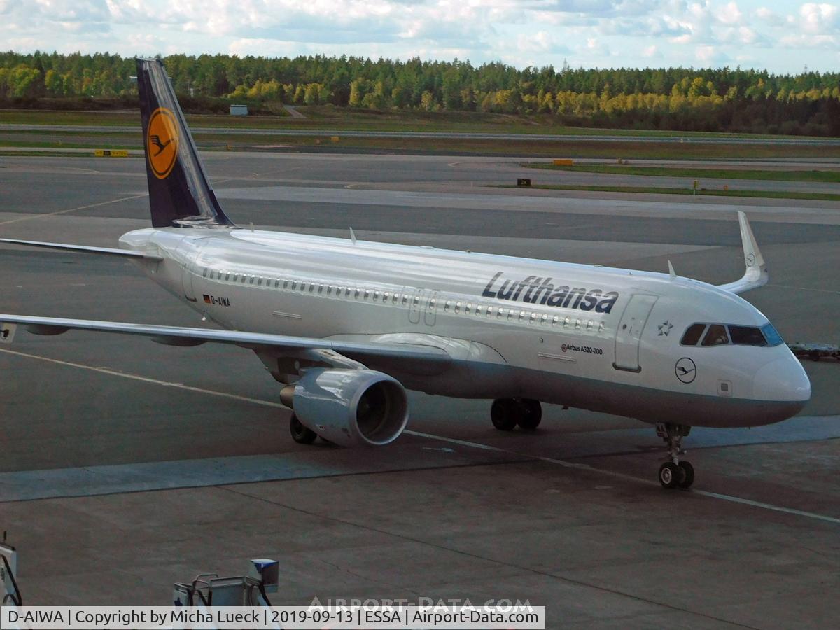D-AIWA, 2017 Airbus A320-214 C/N 7681, At Arlanda
