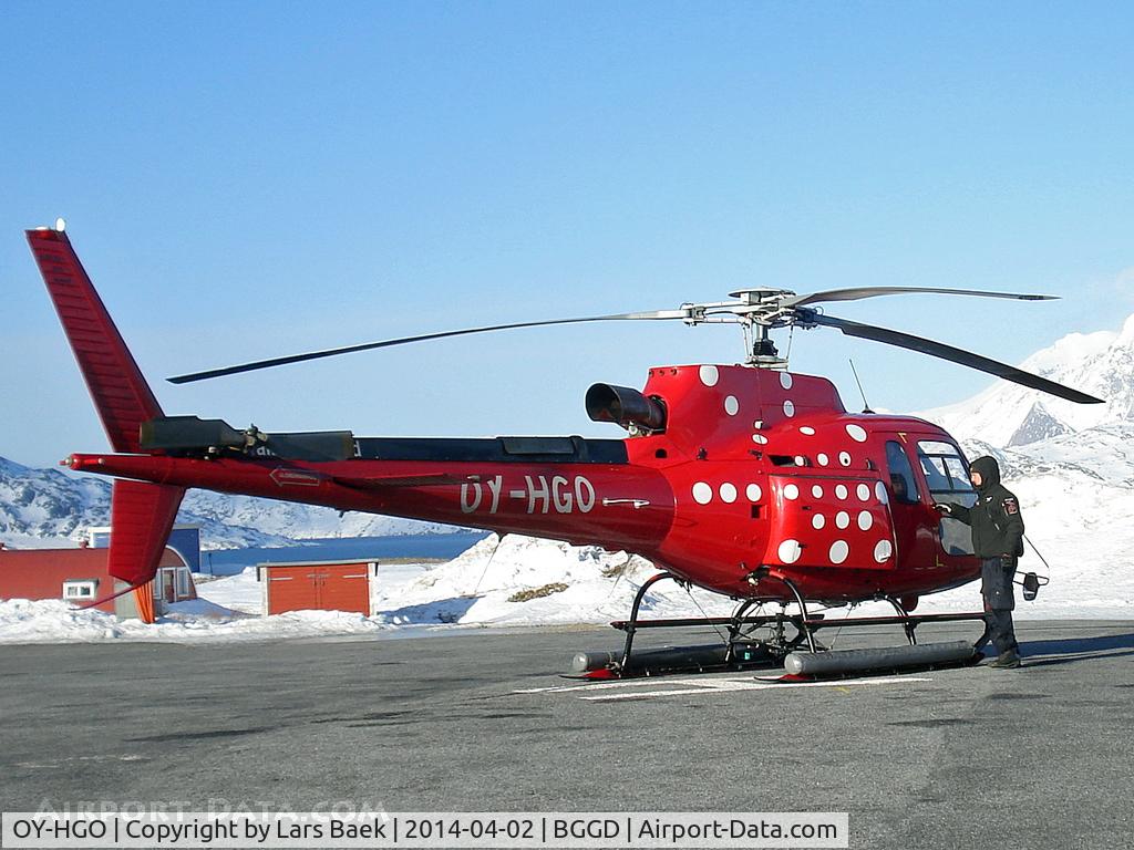 OY-HGO, 2005 Eurocopter AS-350B-3 Ecureuil C/N 3919, Just landed