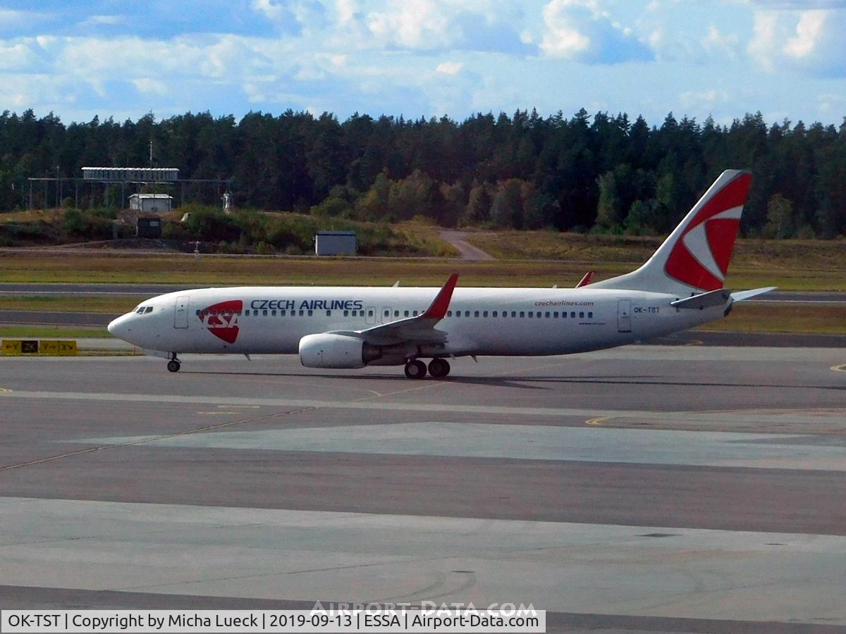 OK-TST, 2010 Boeing 737-86N C/N 37884, At Arlanda