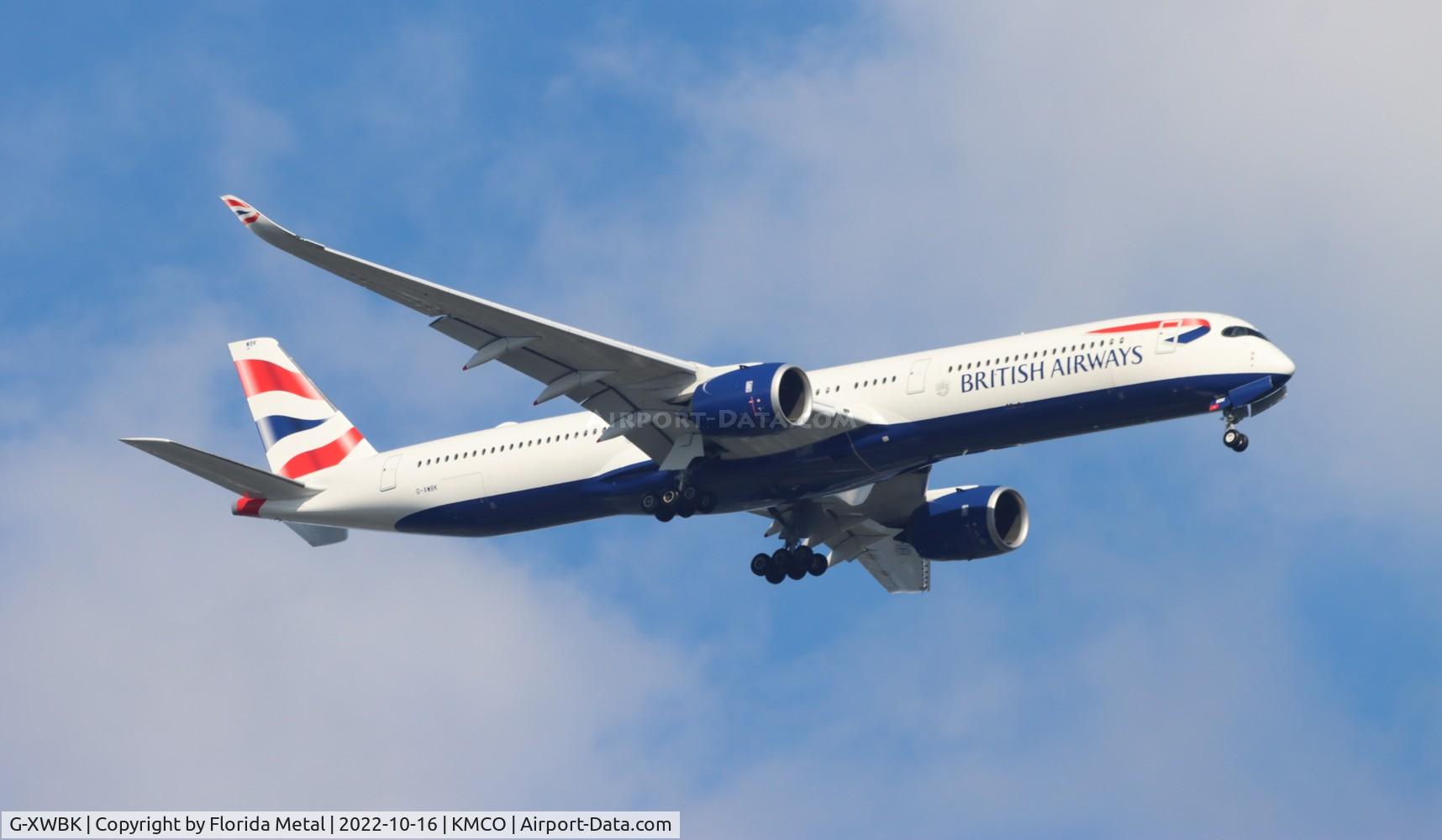 G-XWBK, 2021 Airbus A350-1041 C/N 495, MCO 2022   BA Dreamflight 2022