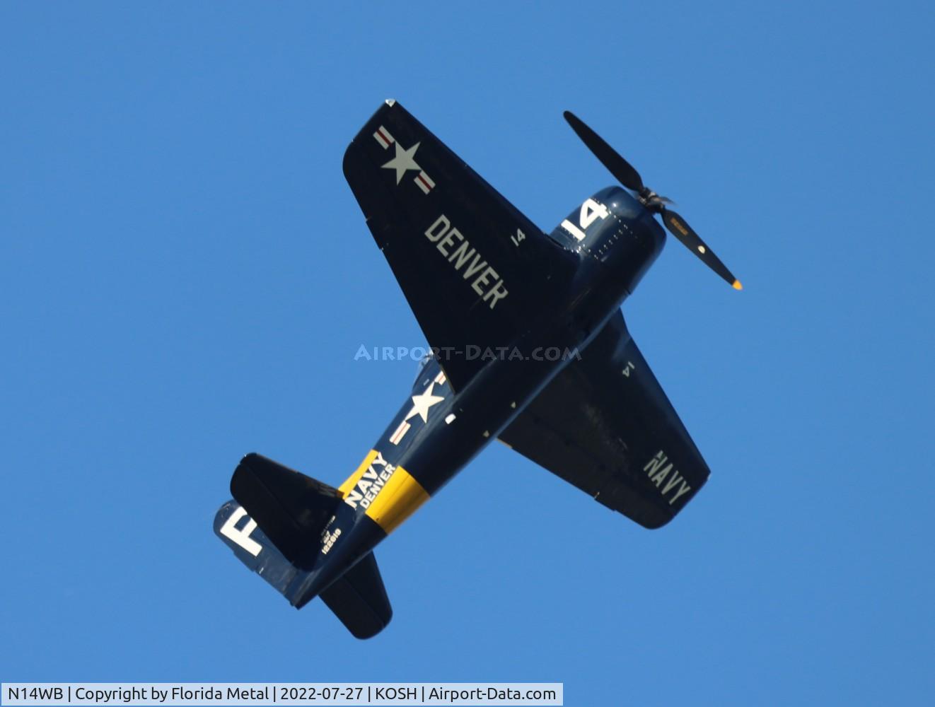 N14WB, Grumman F8F-2 (G58) Bearcat C/N D.1148, OSH 2022
