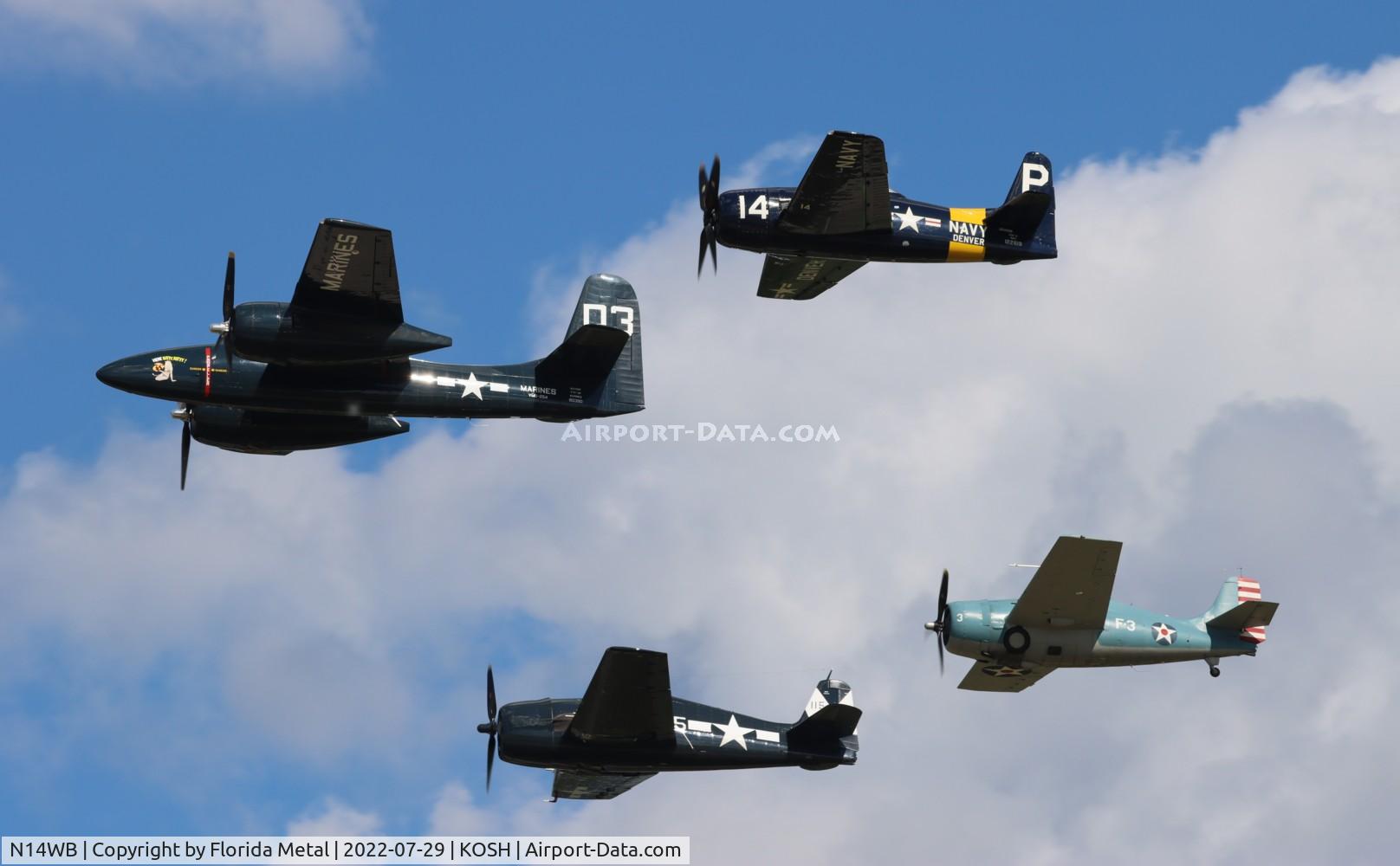 N14WB, Grumman F8F-2 (G58) Bearcat C/N D.1148, OSH 2022