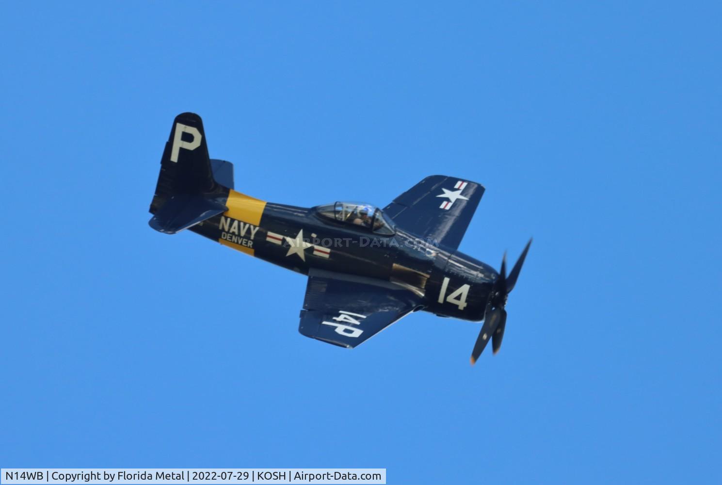 N14WB, Grumman F8F-2 (G58) Bearcat C/N D.1148, OSH 2022