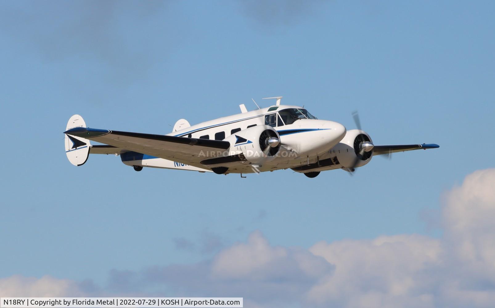 N18RY, 1957 Beech E18S C/N BA-325, OSH 2022