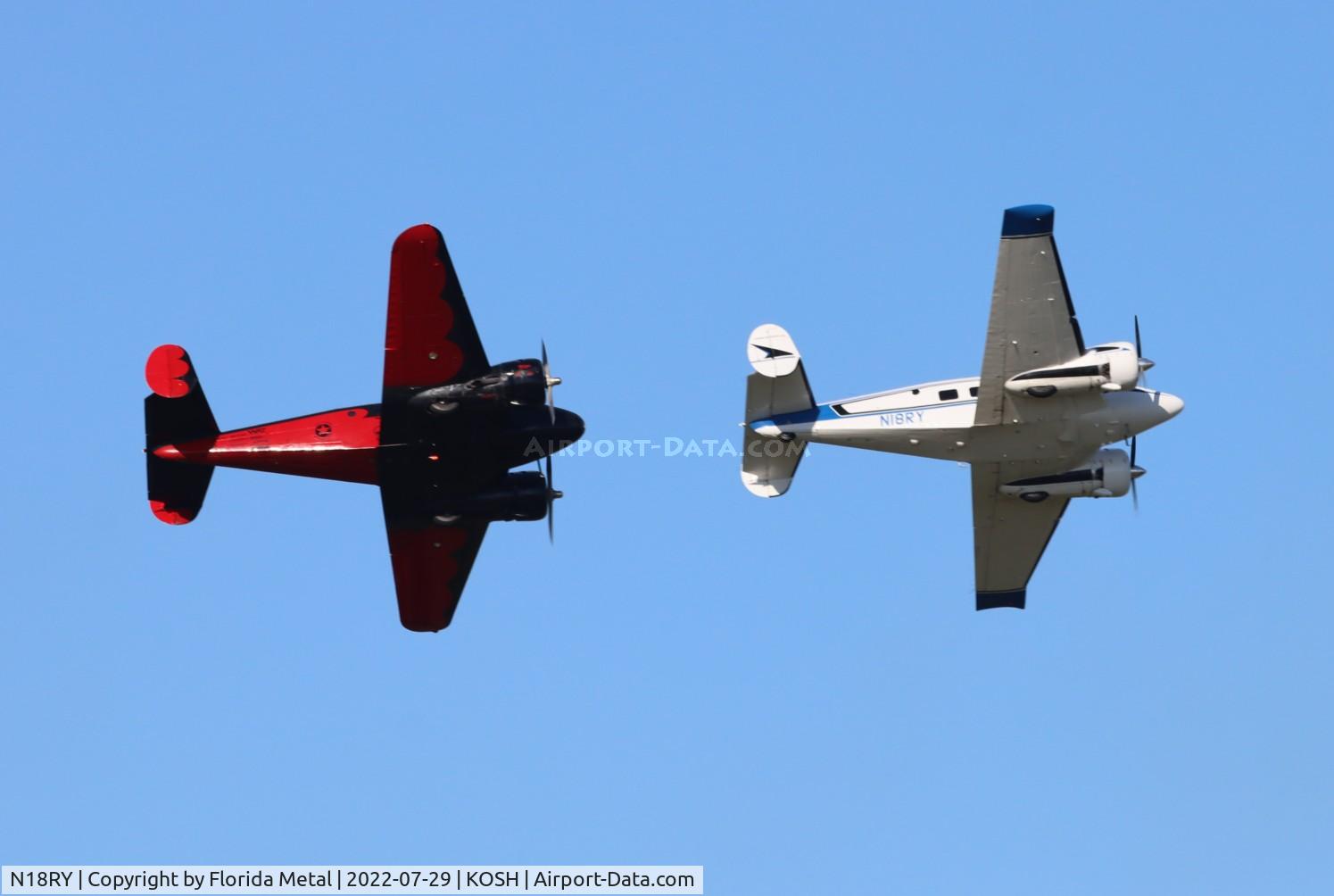 N18RY, 1957 Beech E18S C/N BA-325, OSH 2022