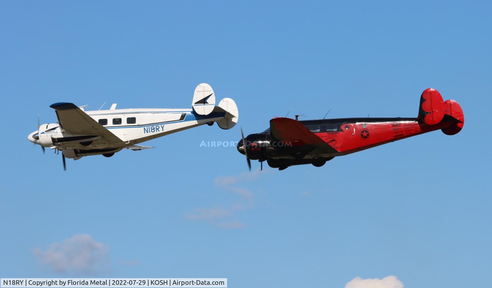 N18RY, 1957 Beech E18S C/N BA-325, OSH 2022