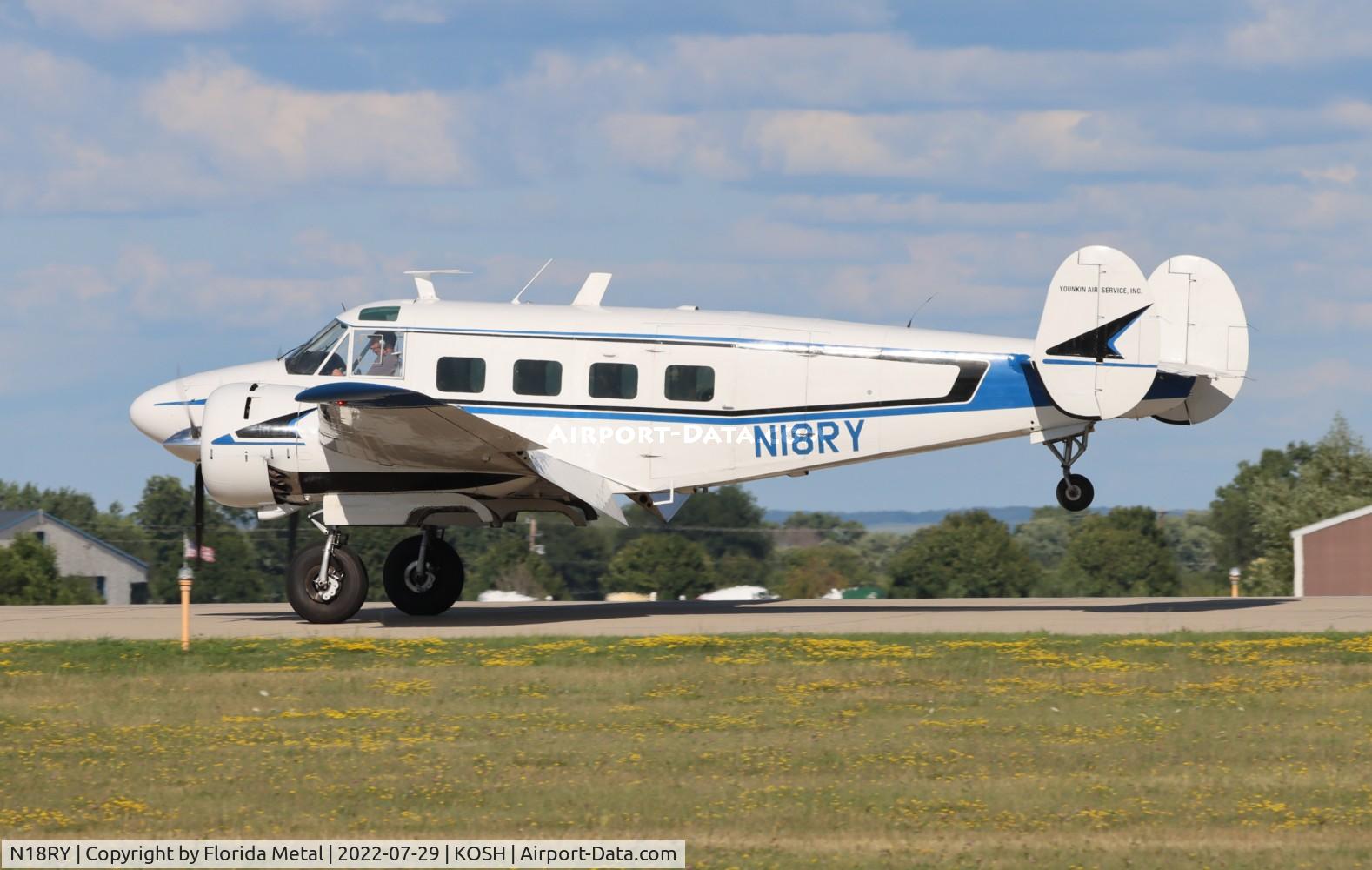 N18RY, 1957 Beech E18S C/N BA-325, OSH 2022