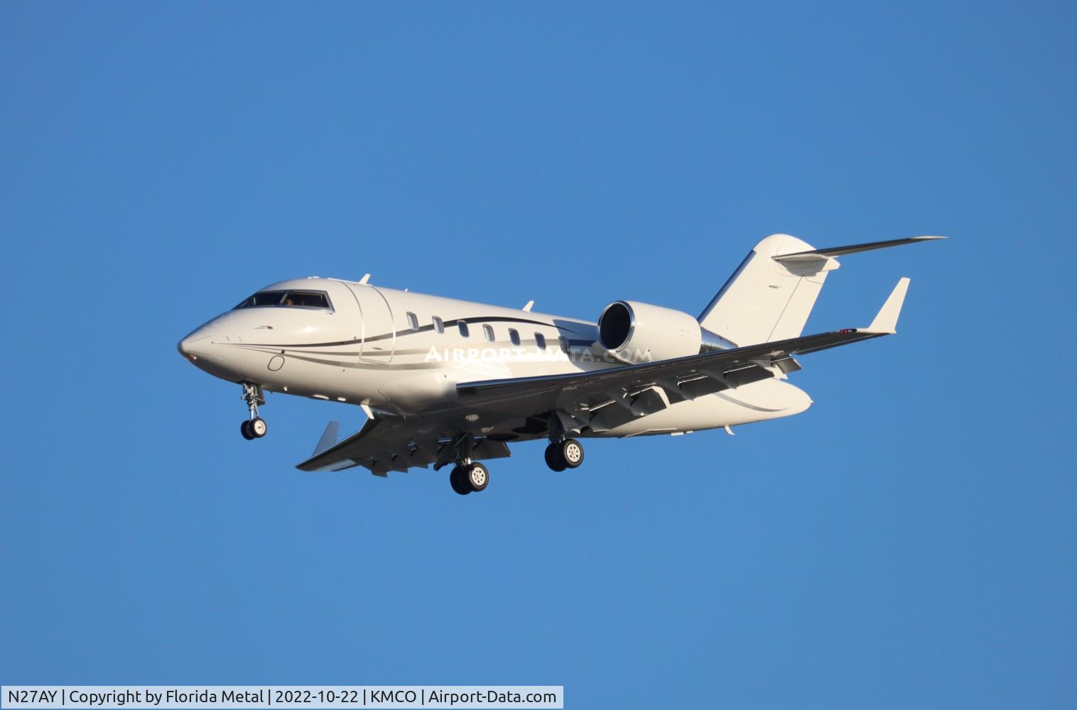 N27AY, 2007 Bombardier Challenger 605 (CL-600-2B16) C/N 5707, MCO 2022
