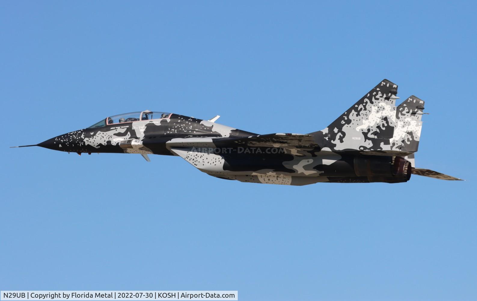 N29UB, 1989 Mikoyan-Gurevich MiG-29UB C/N 50903014896, Mig-29