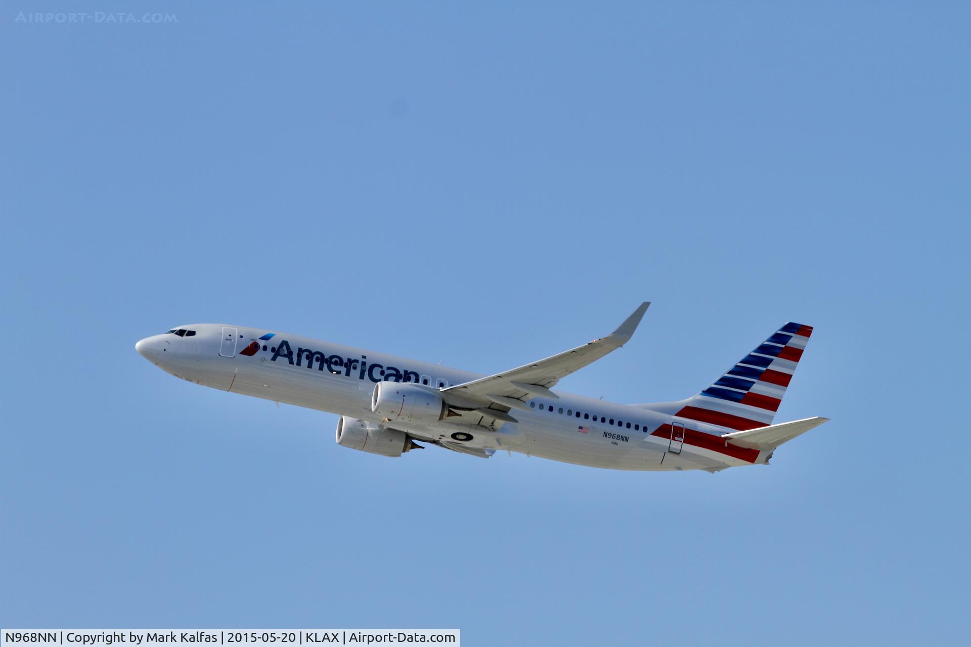 N968NN, 2015 Boeing 737-823 C/N 33241, American B738, N968NN departing 25R KLAX