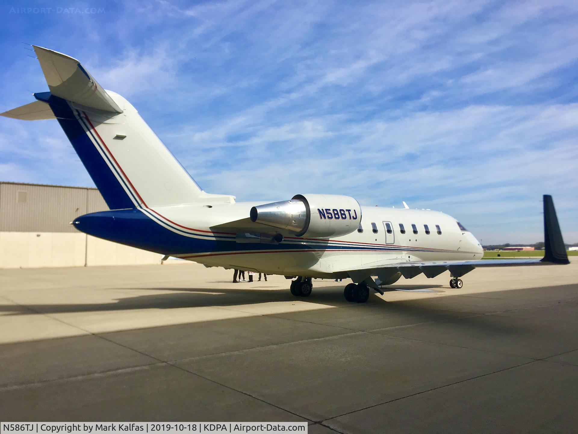 N586TJ, 2007 Bombardier Challenger 605 (CL-600-2B16) C/N 5737, N586TJ, Challenger 605 at KDPA