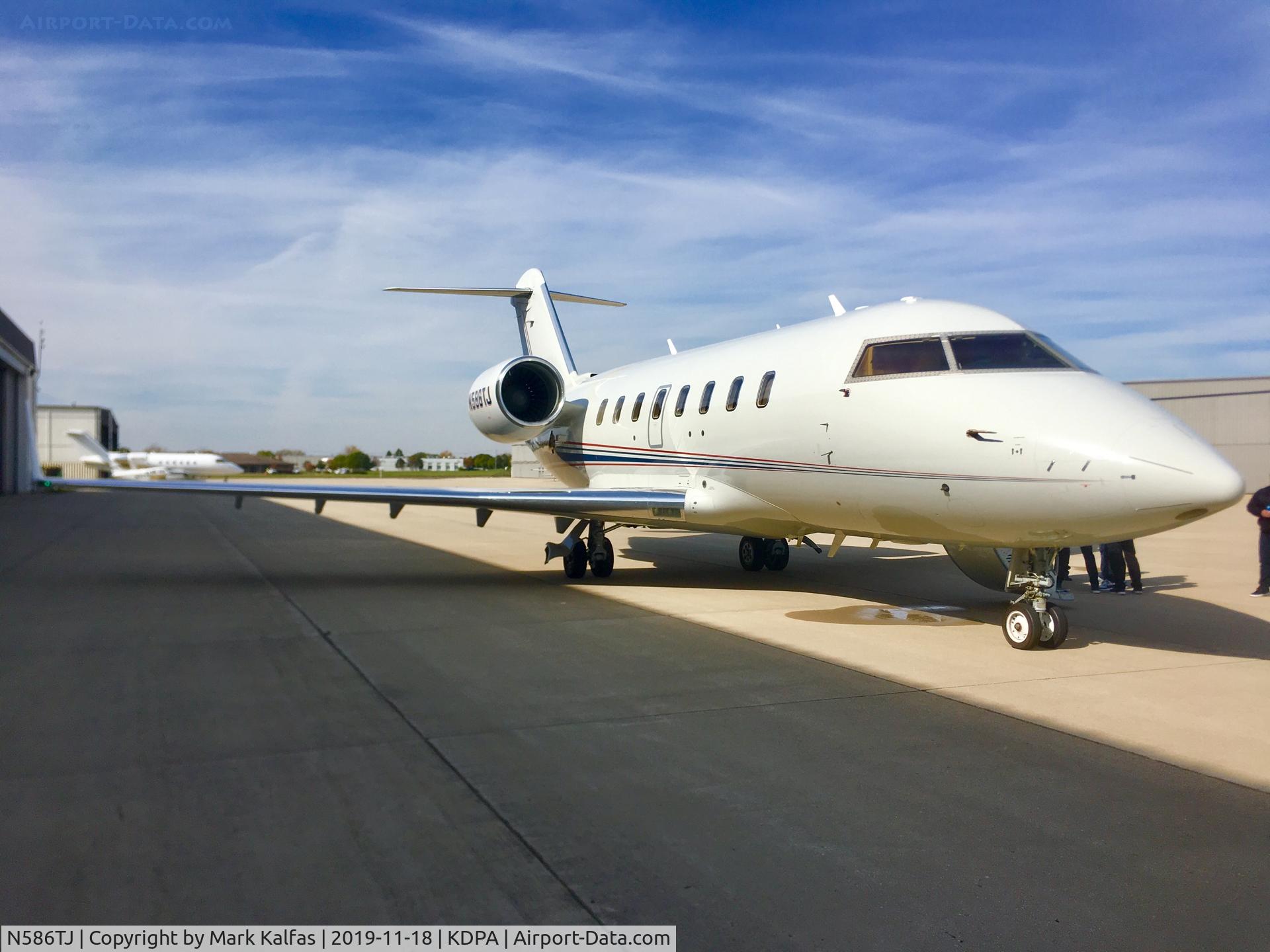N586TJ, 2007 Bombardier Challenger 605 (CL-600-2B16) C/N 5737, CL60 N586TJ, at DPA