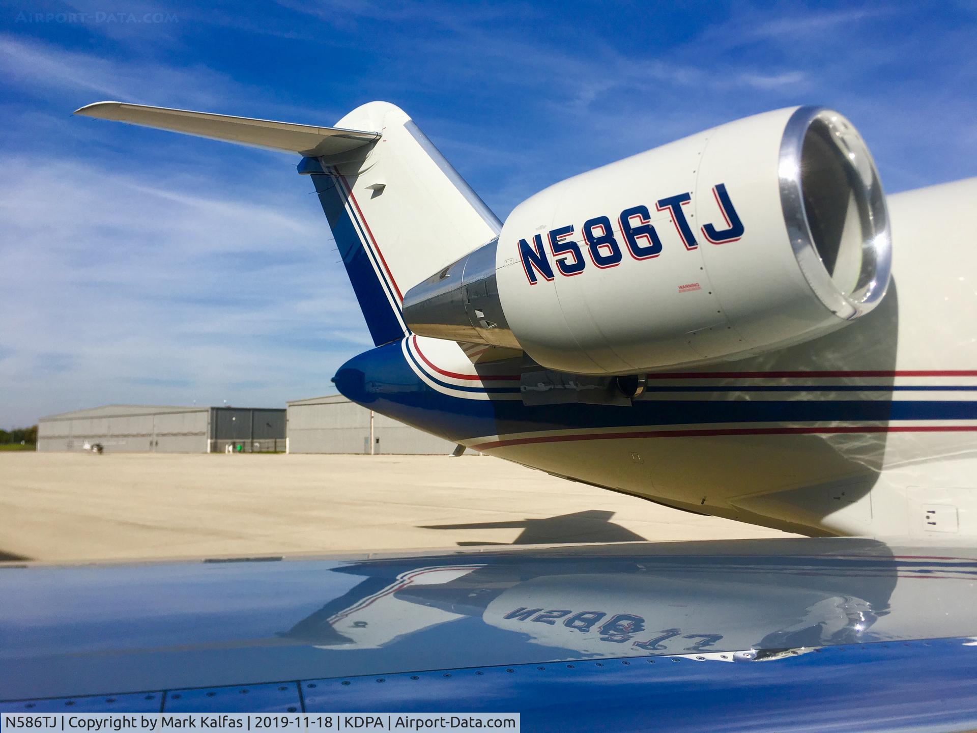 N586TJ, 2007 Bombardier Challenger 605 (CL-600-2B16) C/N 5737, Challenger 605, CL60 N586TJ at KDPA.