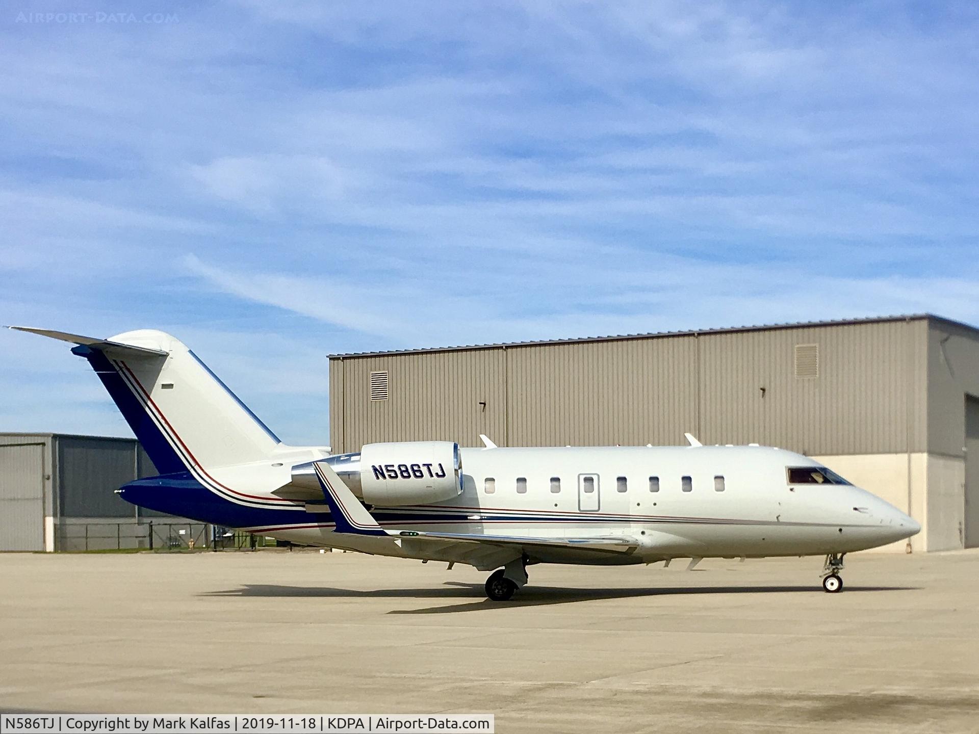 N586TJ, 2007 Bombardier Challenger 605 (CL-600-2B16) C/N 5737, CL60 N586TJ at KDPA