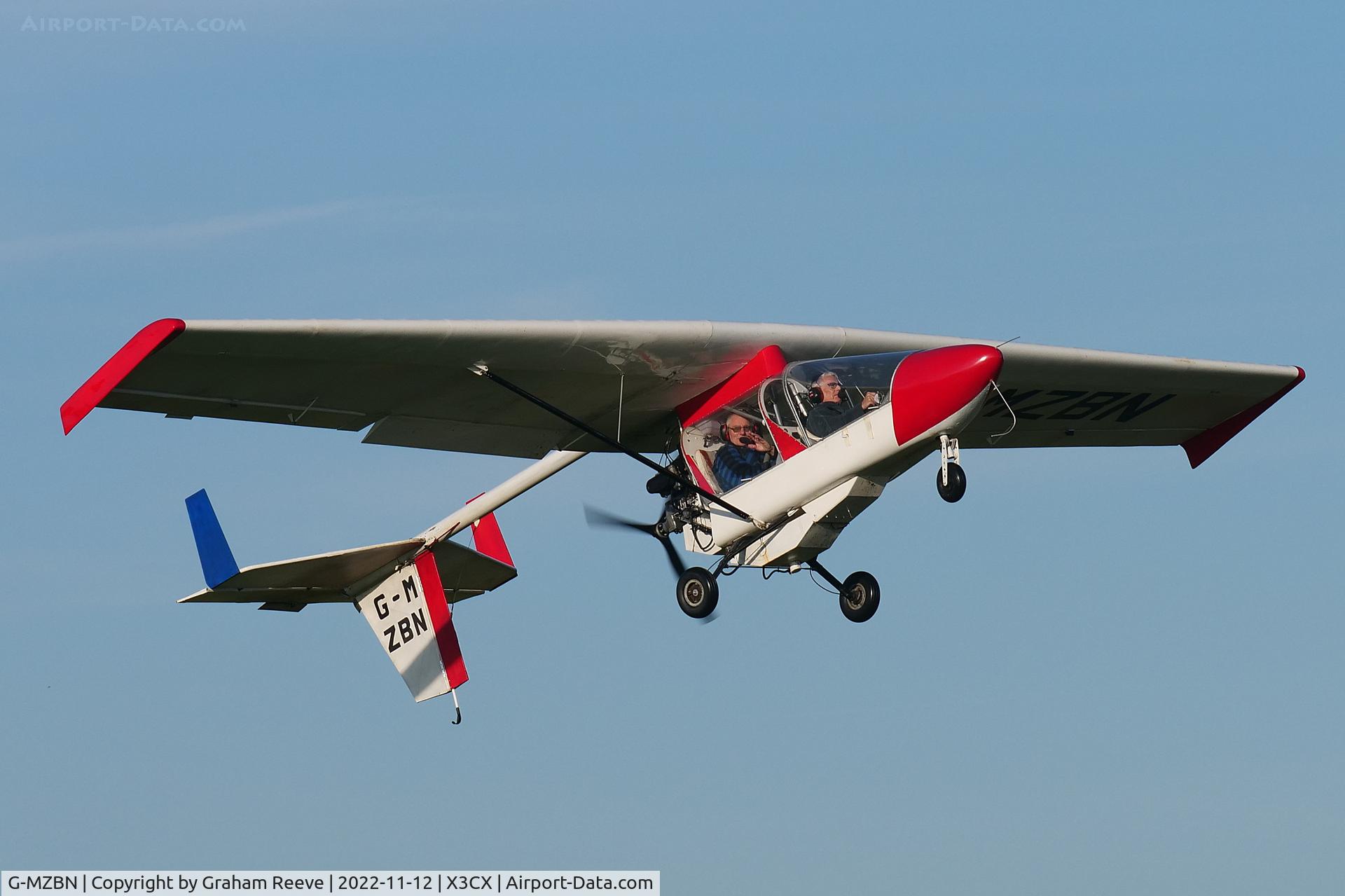 G-MZBN, 1987 CFM Shadow Series DD C/N BMAA/HB/073, Departing from Northrepps.