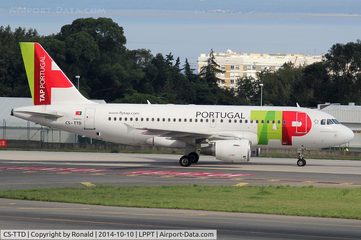 CS-TTD, 1998 Airbus A319-111 C/N 790, at lis