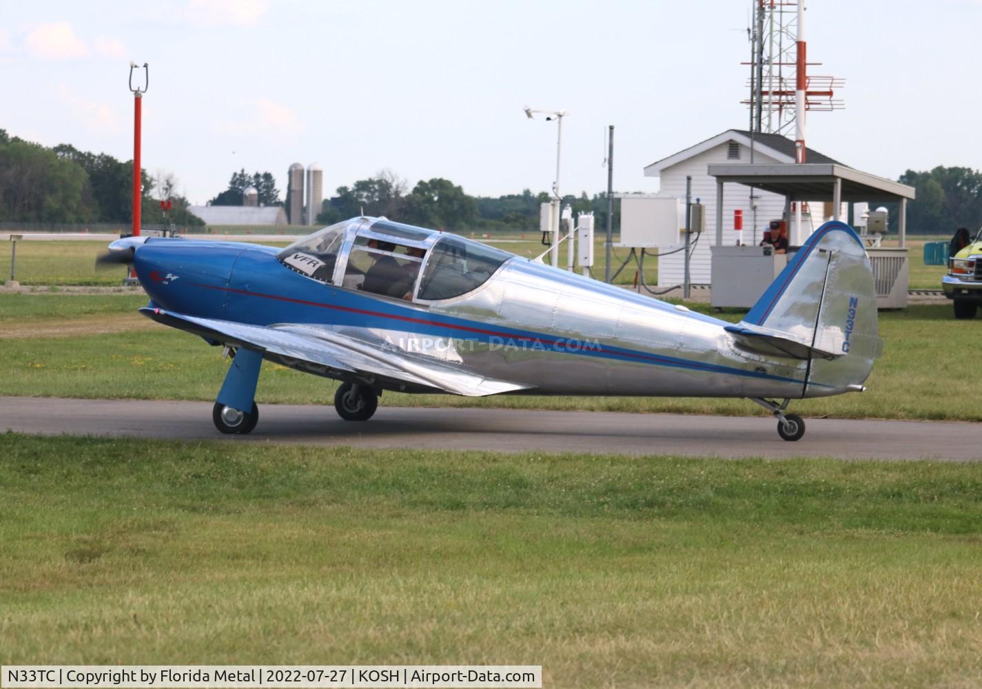 N33TC, 1946 Globe GC-1B Swift C/N 2106, OSH 2022