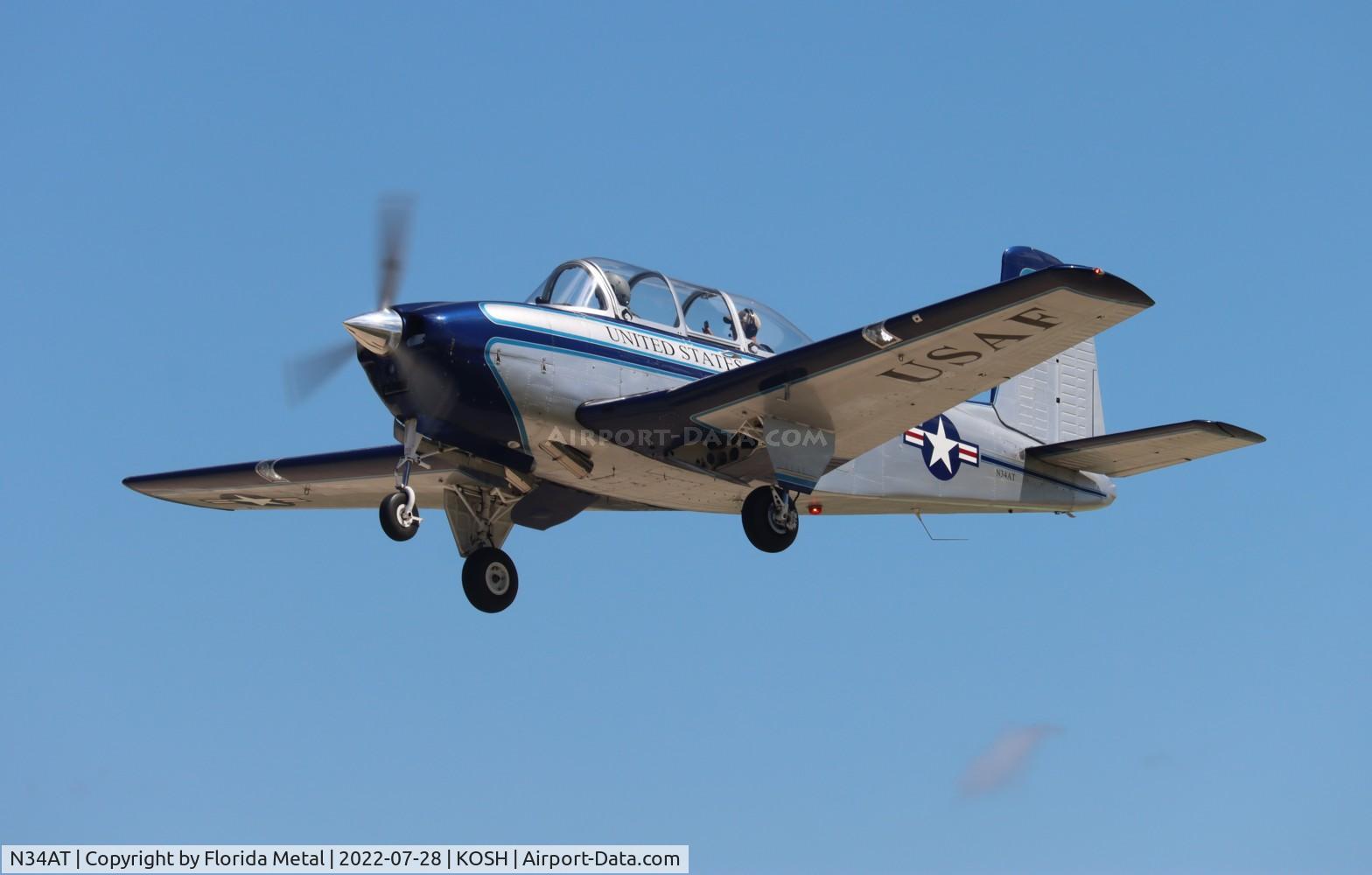 N34AT, 1957 Beech T-34A (A45) Mentor Mentor C/N G-139, OSH 2022