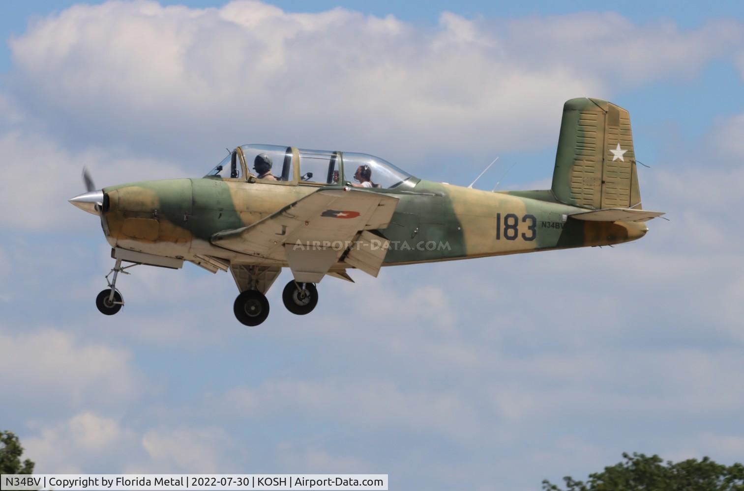 N34BV, 1956 Beech T-34A Mentor Mentor C/N CG-152, OSH 2022
