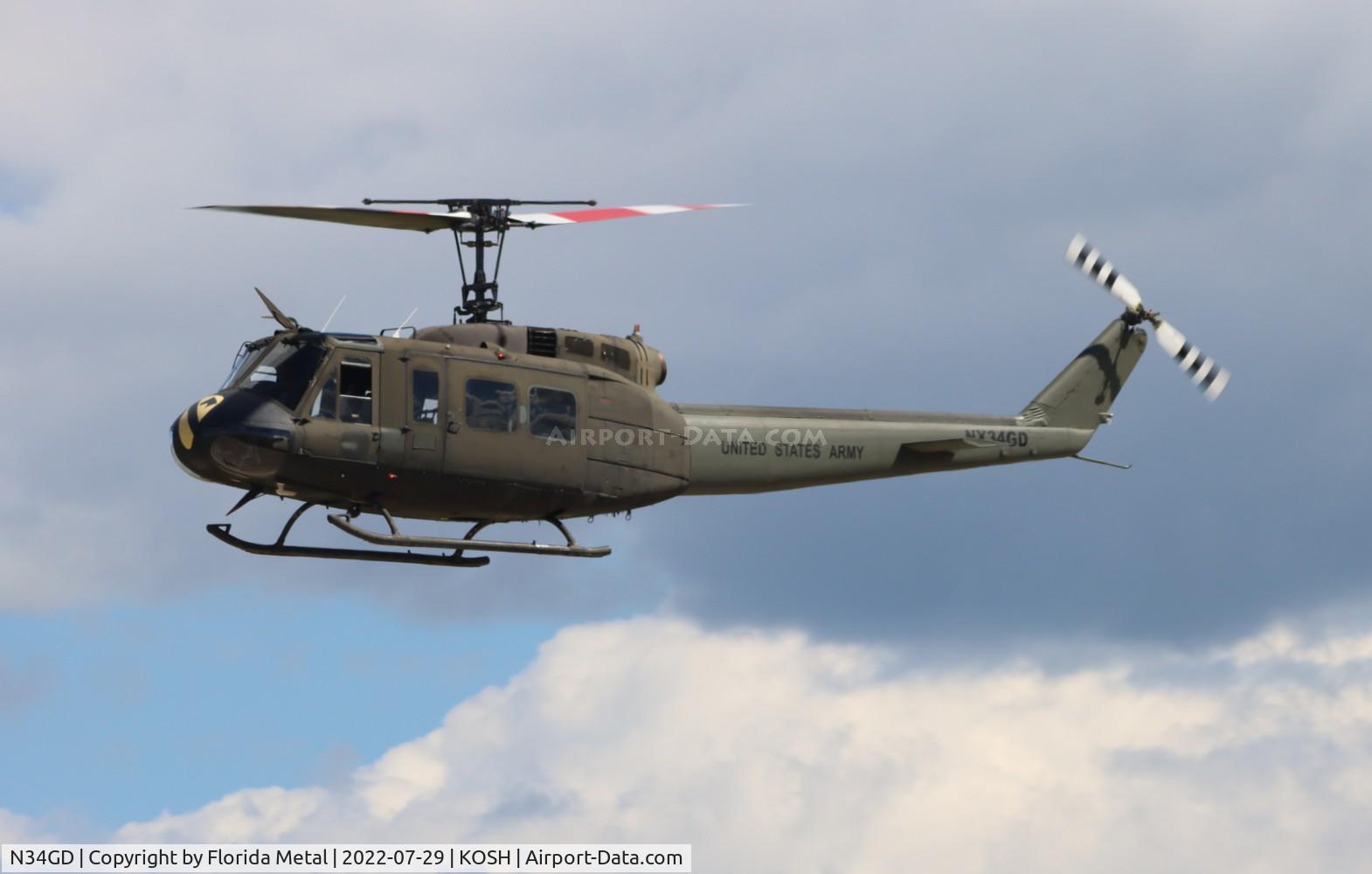 N34GD, Bell UH-1H Iroquois C/N 8539, OSH 2022